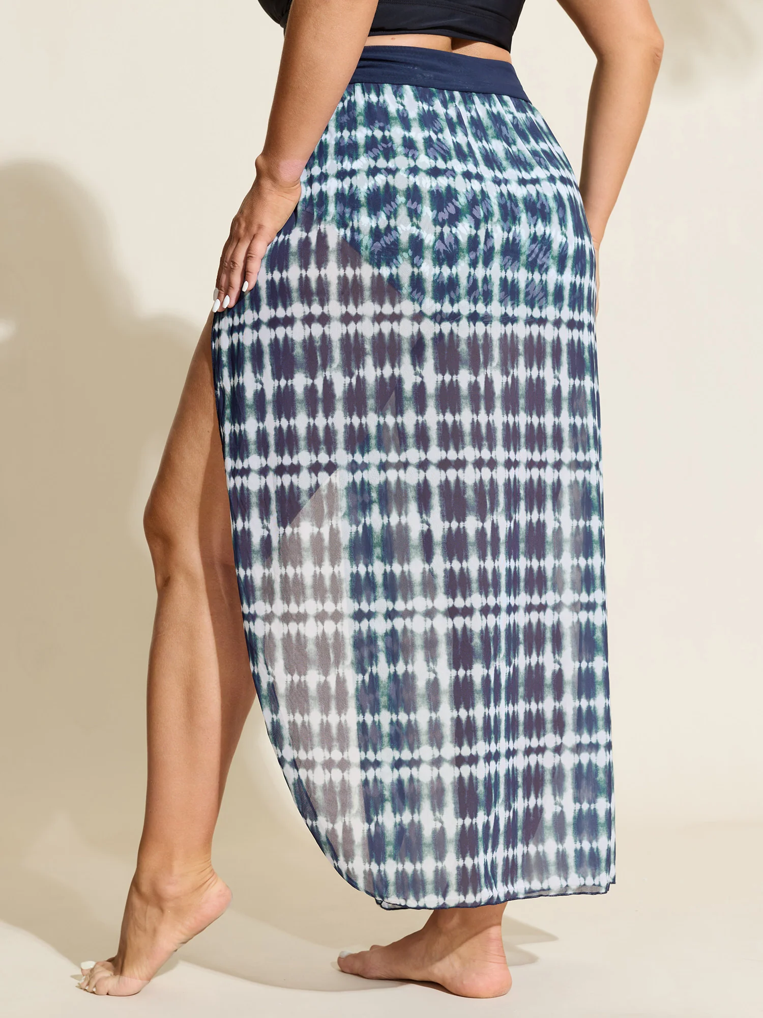 Tie-Dye Sarong Swim Bottoms Two Piece Set - Image 7