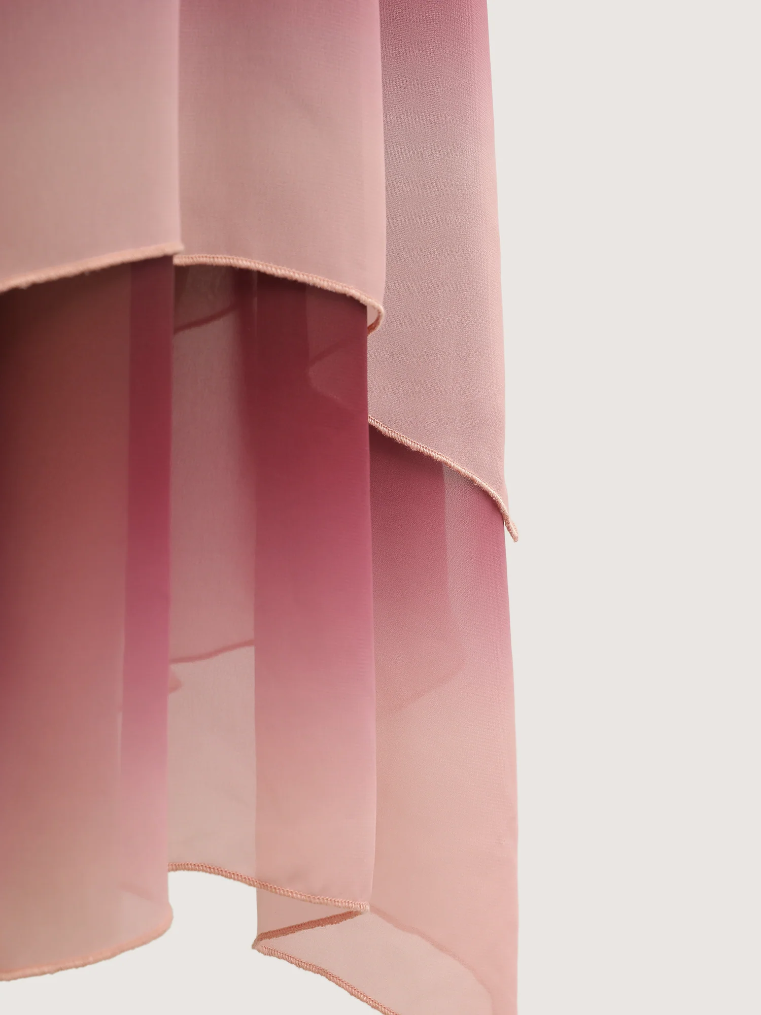 Tie-Dye Sheer Shirred Waist Midi Dress - Image 8
