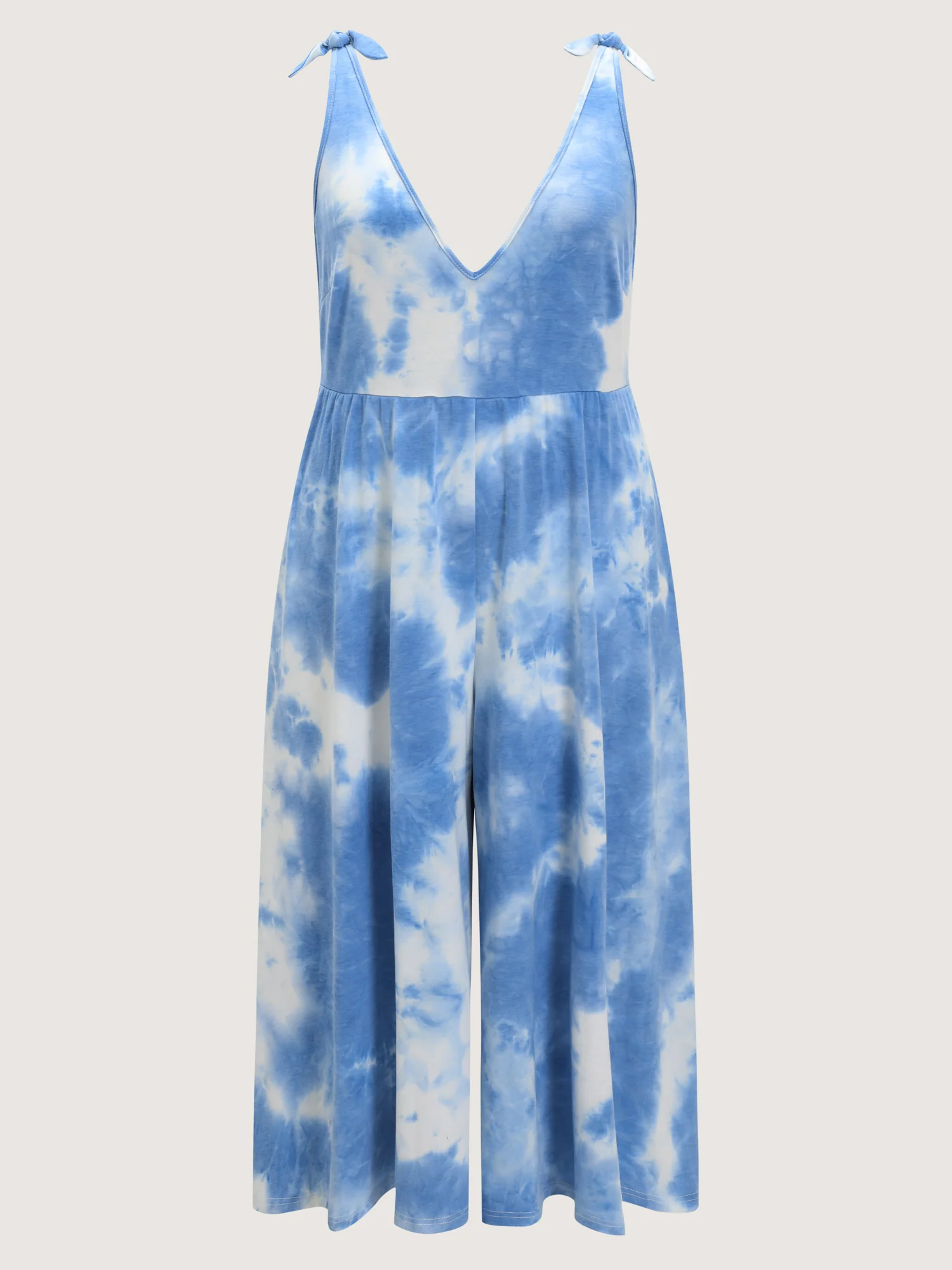 Tie Dye Stretchy Sleeveless Jumpsuit - Image 8