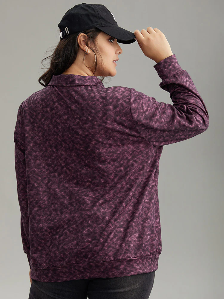 Tie Dye Zipper Fly Pocket Jacket - Image 2