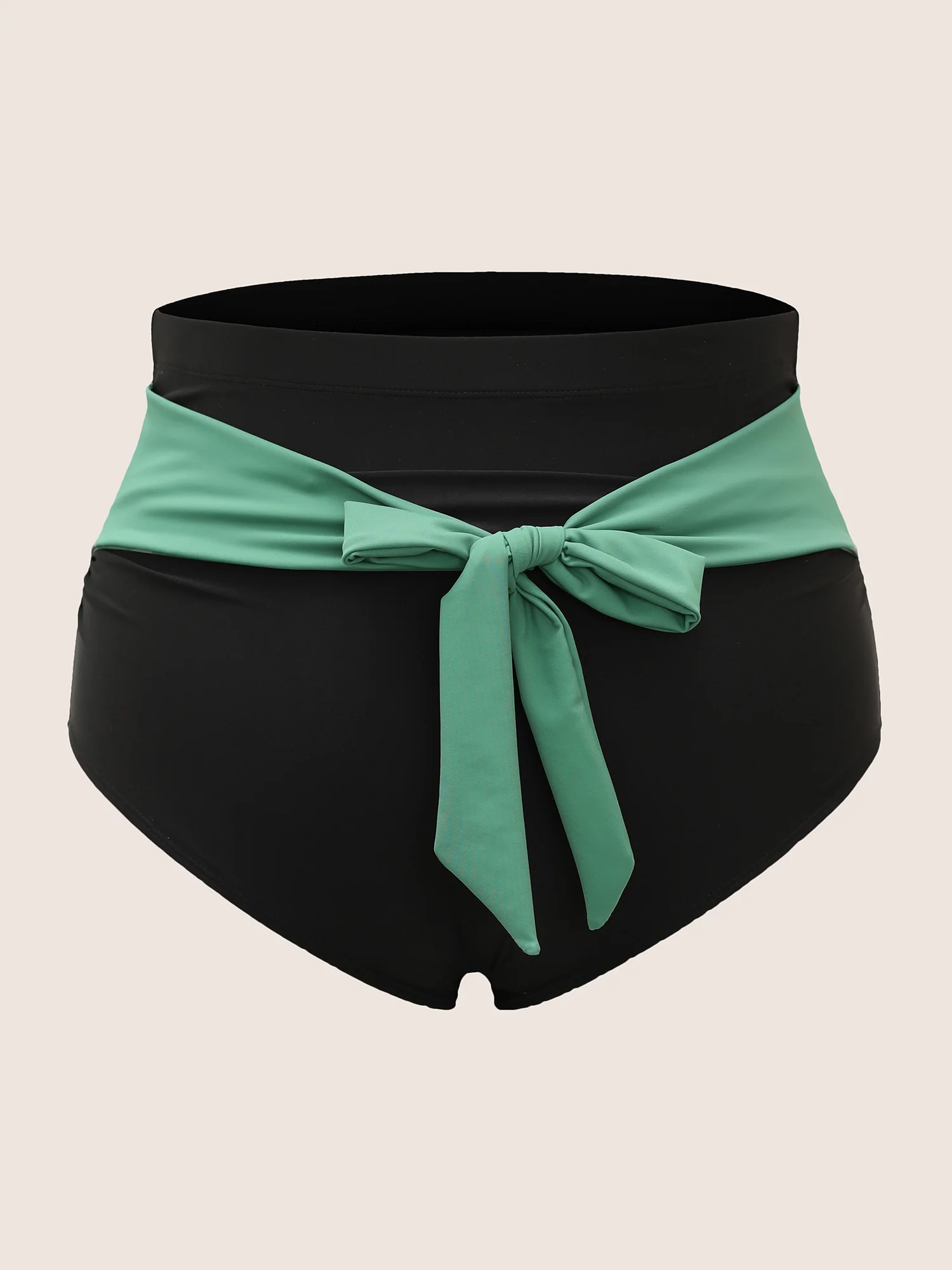 Tie Knot Ruched High Rise Swim Bottom - Image 6