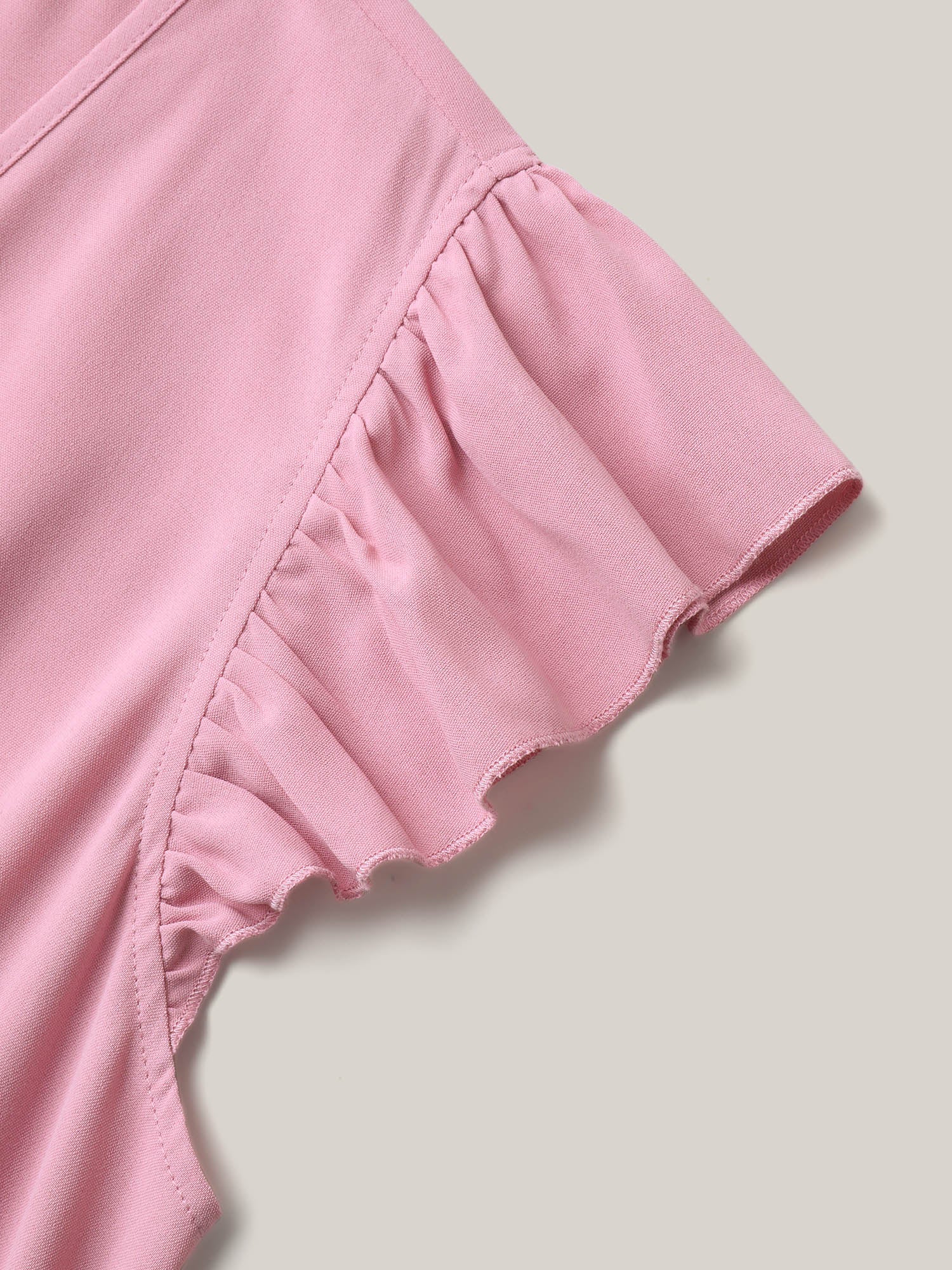 Tie-Up Panels Solid Pockets Midi Dress - Image 7