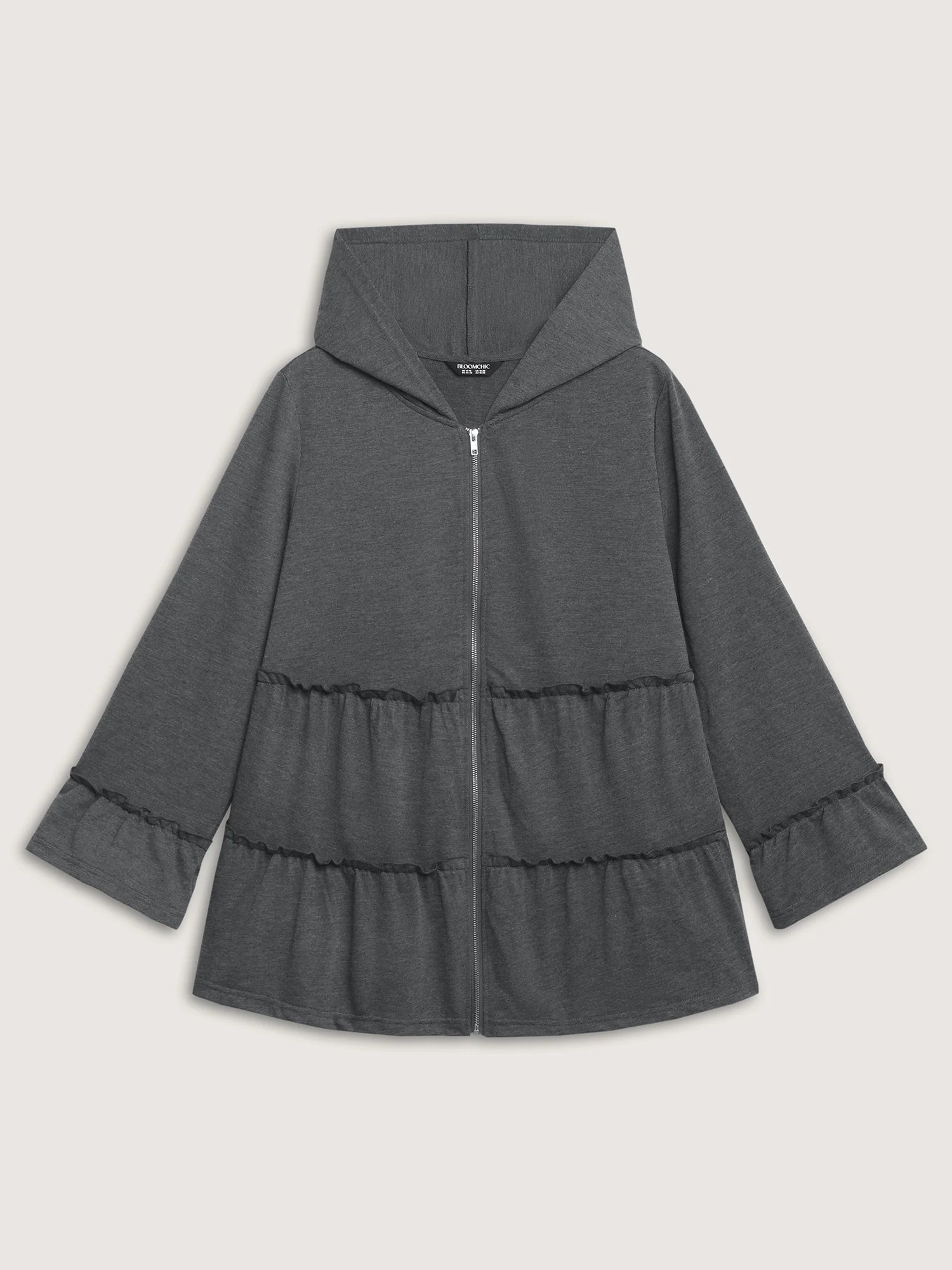 Tiered Ruffled Edges Pockets Jacket - Image 10