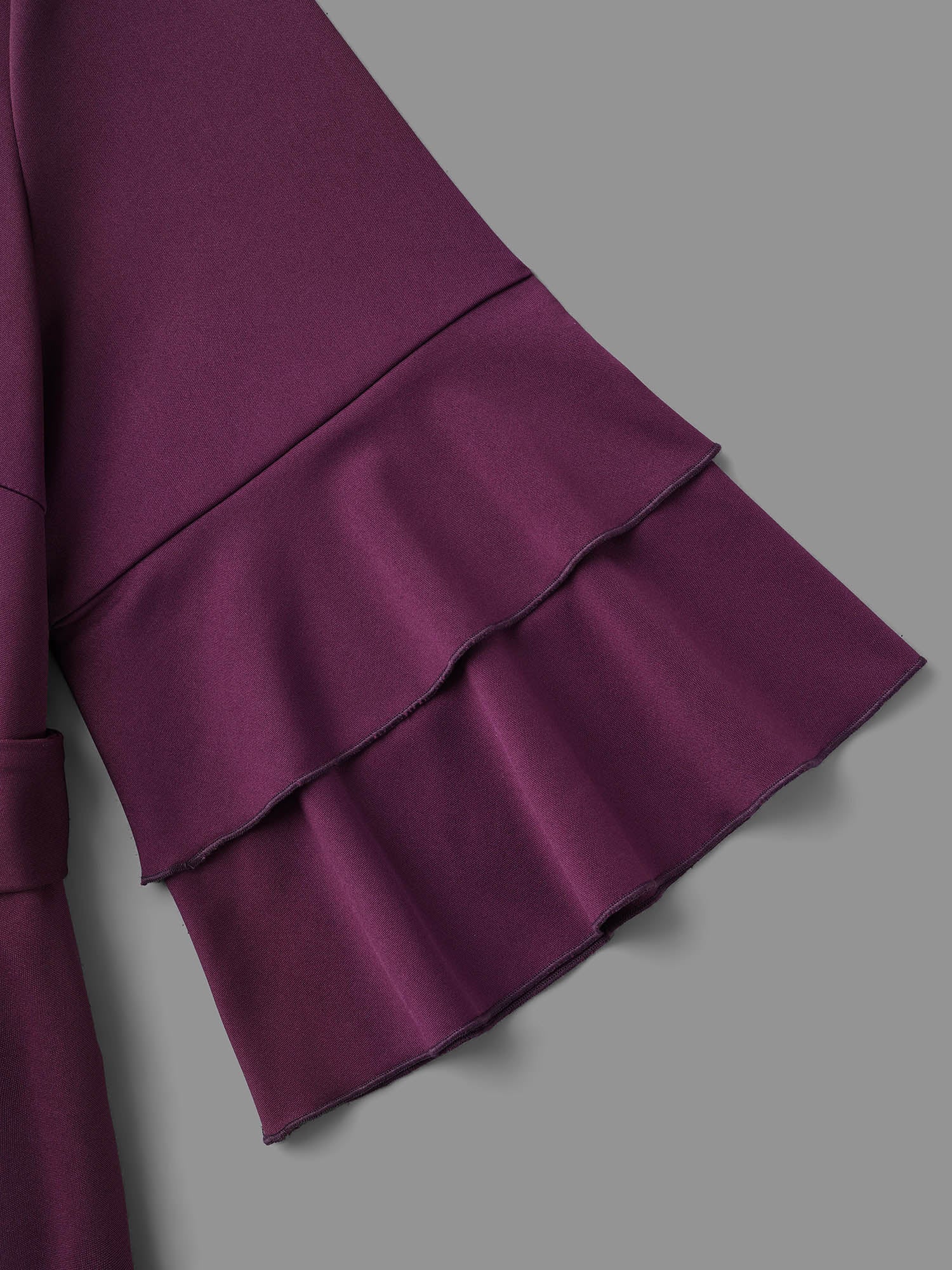Tiered Ruffles Belted Stretchy Waist Dress - Image 5
