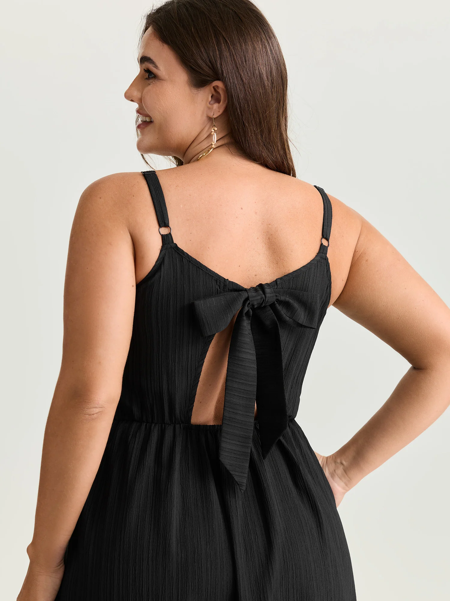 Timeless Back-Tie Tiered Cami Maxi Dress - Image 2