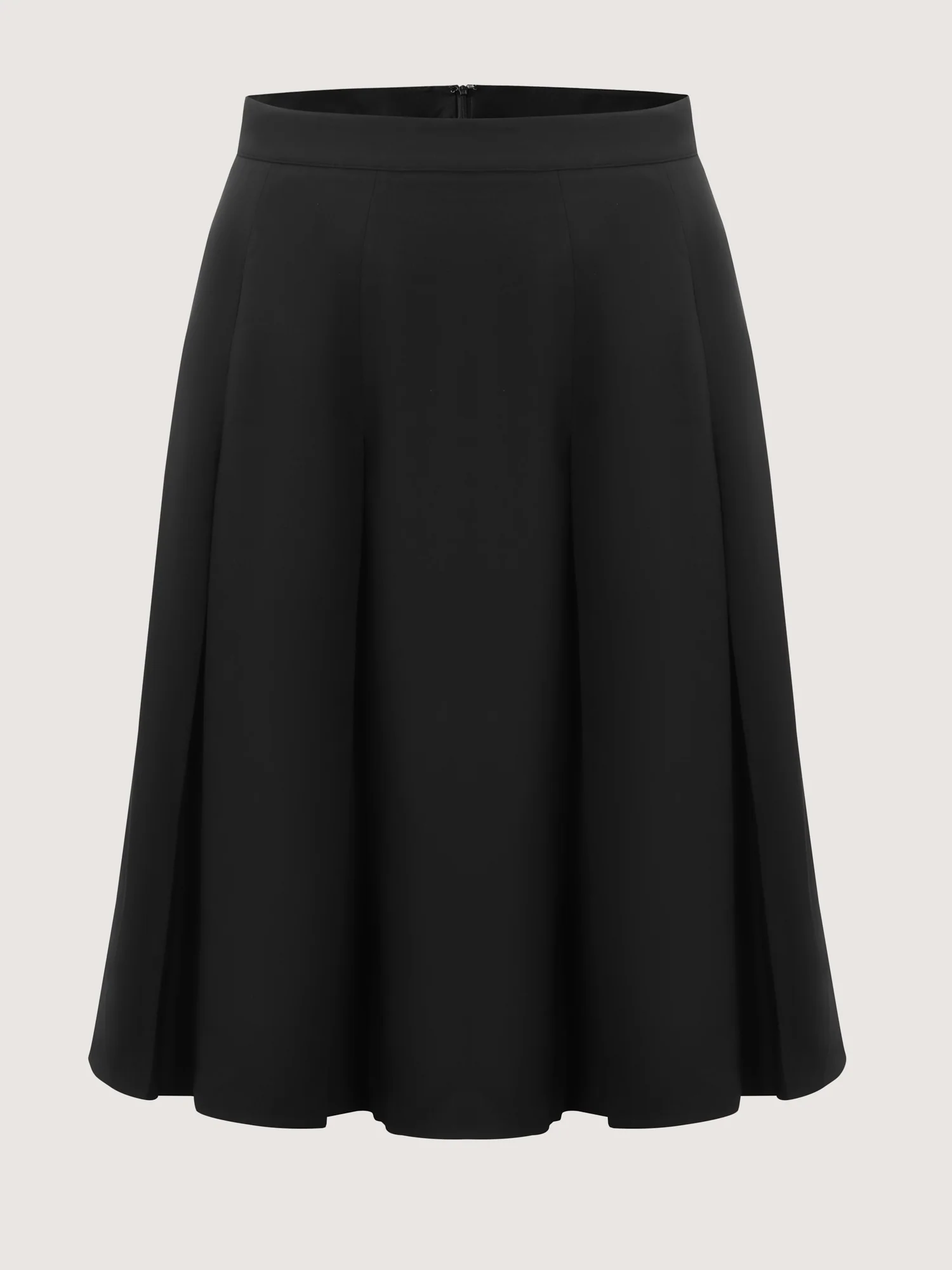 Timeless Pleated Stretchy Midi Skirt - Image 6