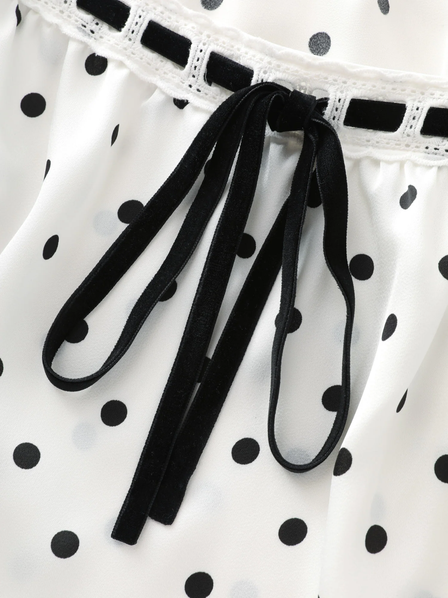Timeless Polka Dots Neck-Tie Blouse - Image 5