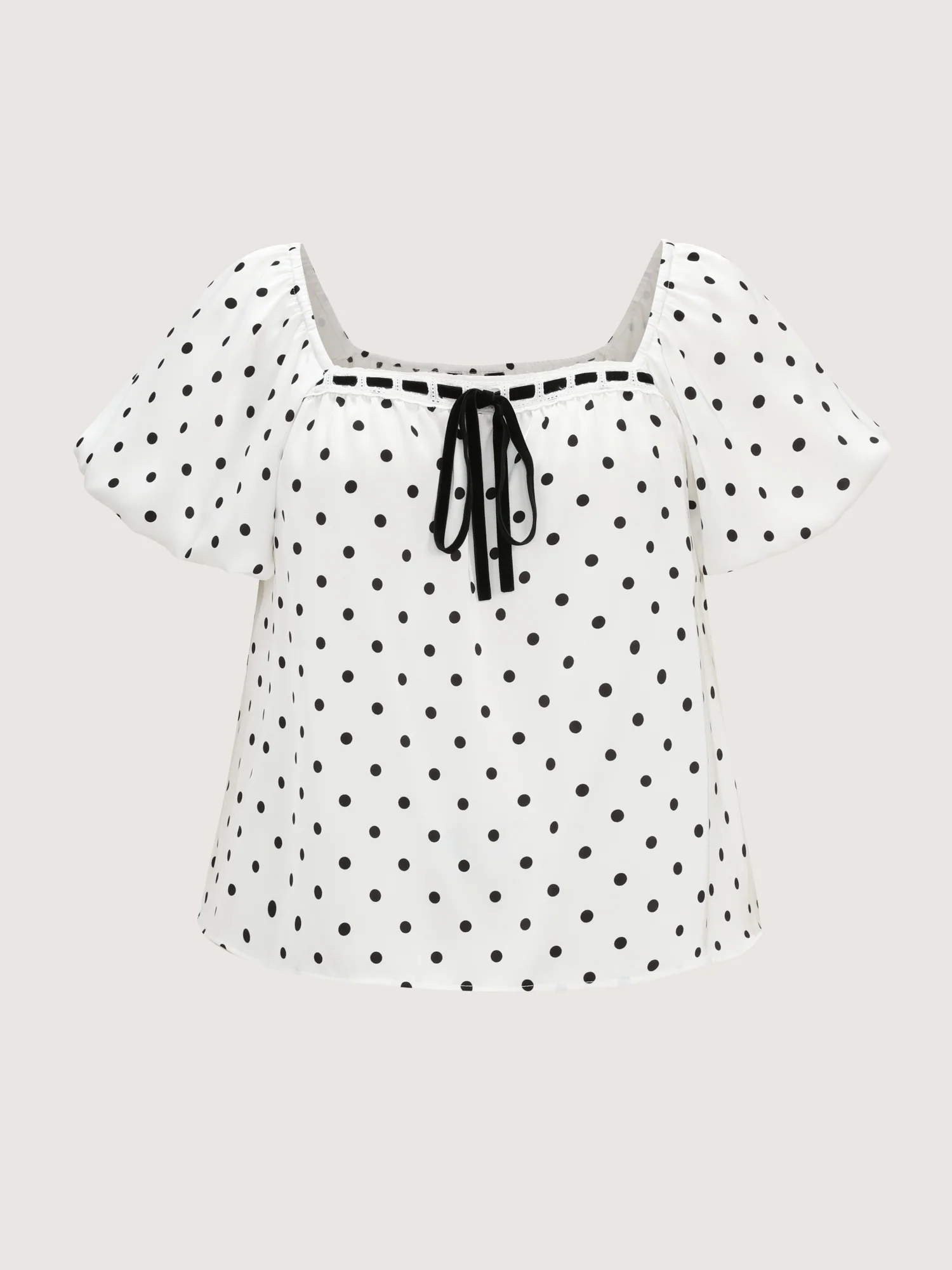 Timeless Polka Dots Neck-Tie Blouse - Image 7