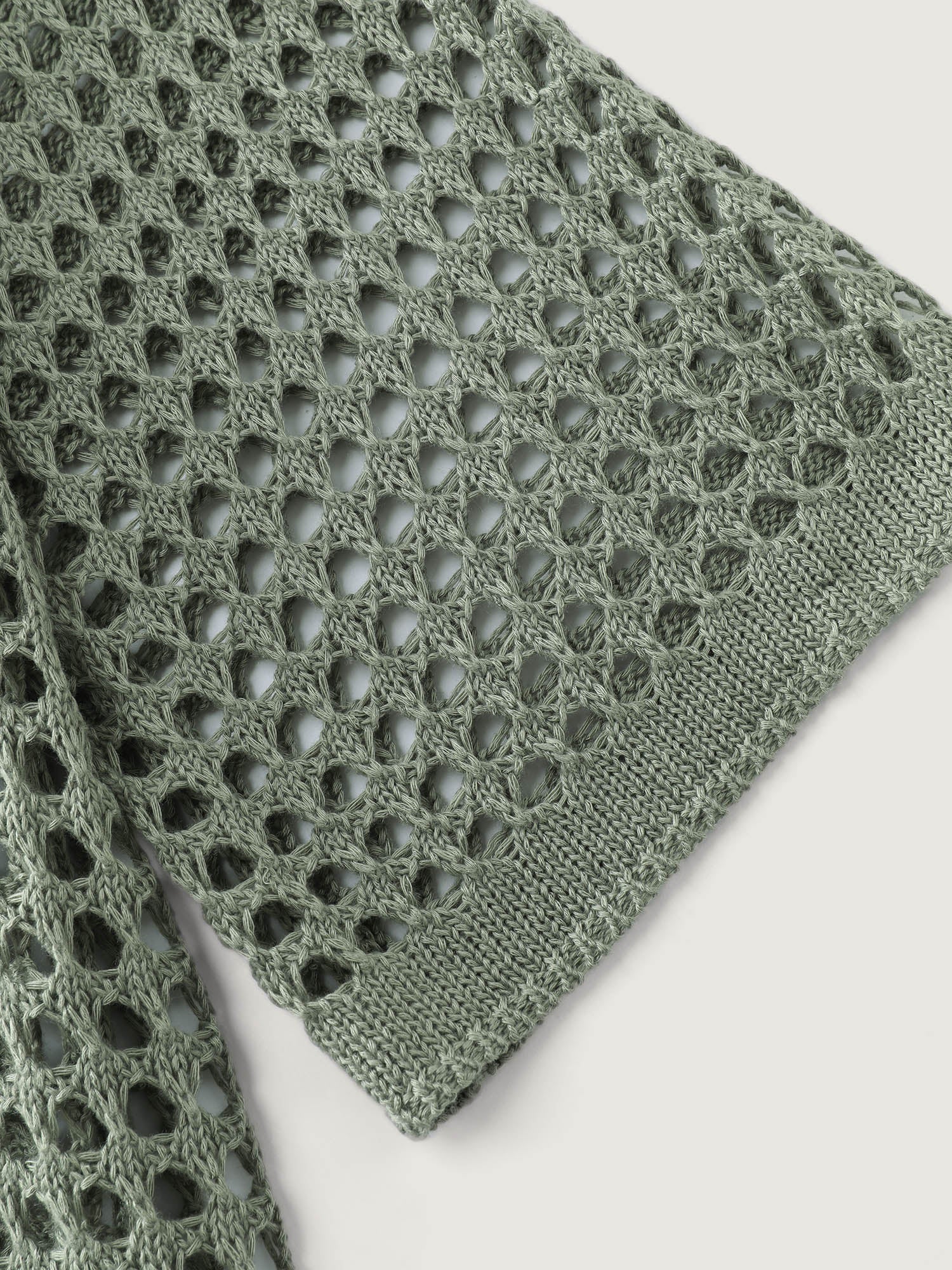 Tissue Textured Crochet Swim Cover-Up - Image 5