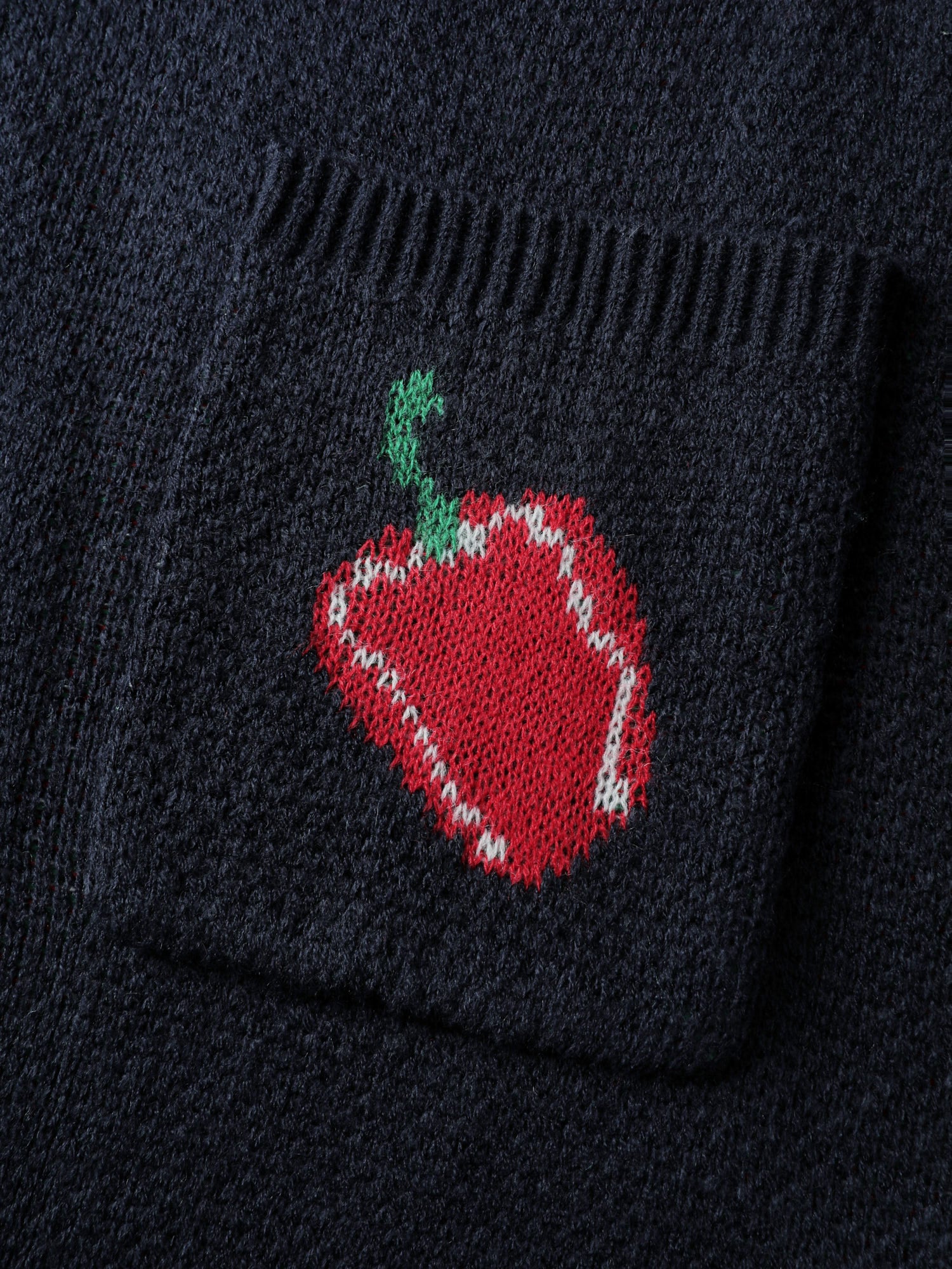 Tomato Chili Print Button Knit Cardigan - Image 7