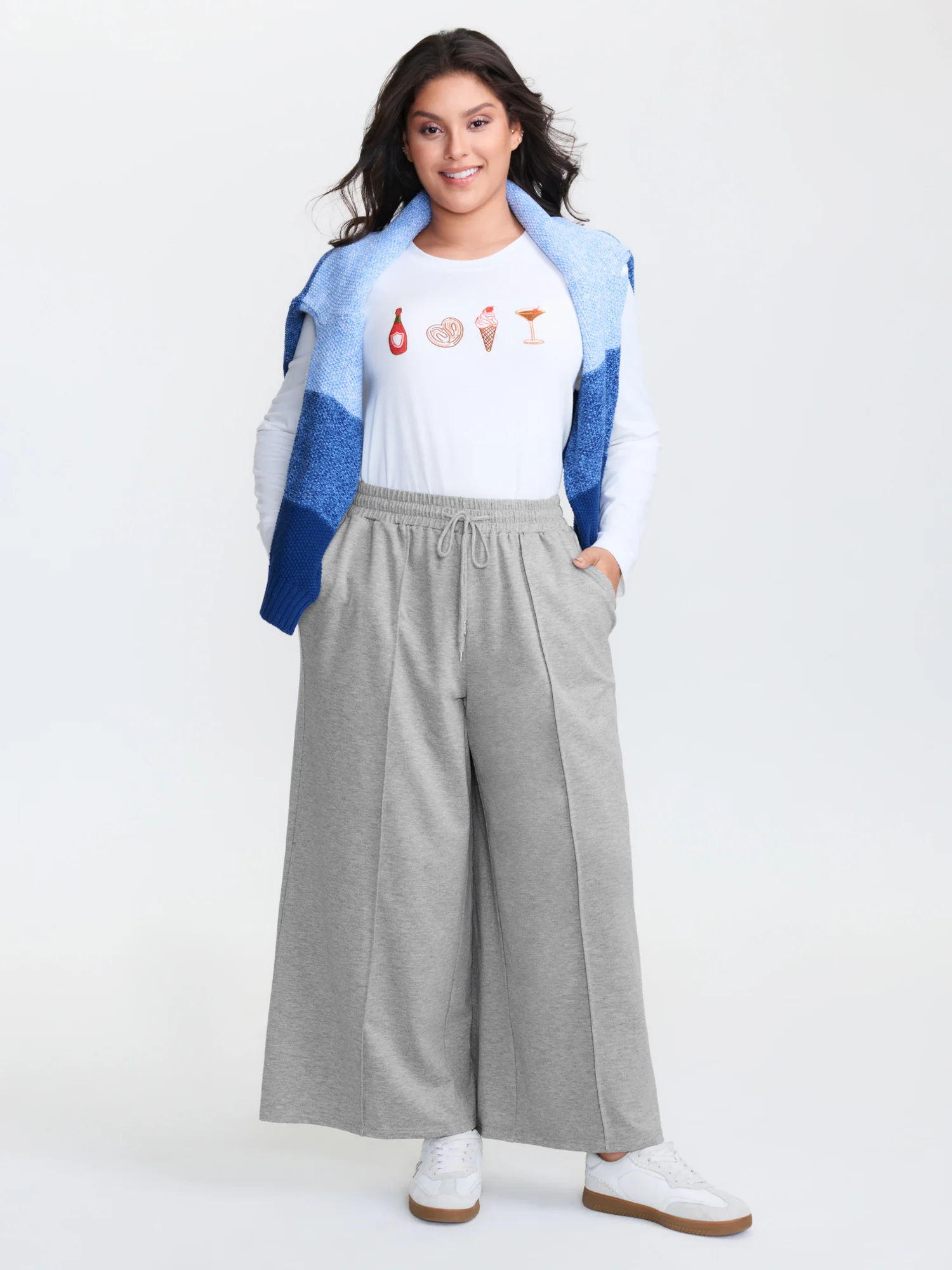 Toothpick Pleat Drawstring Pants - Image 2