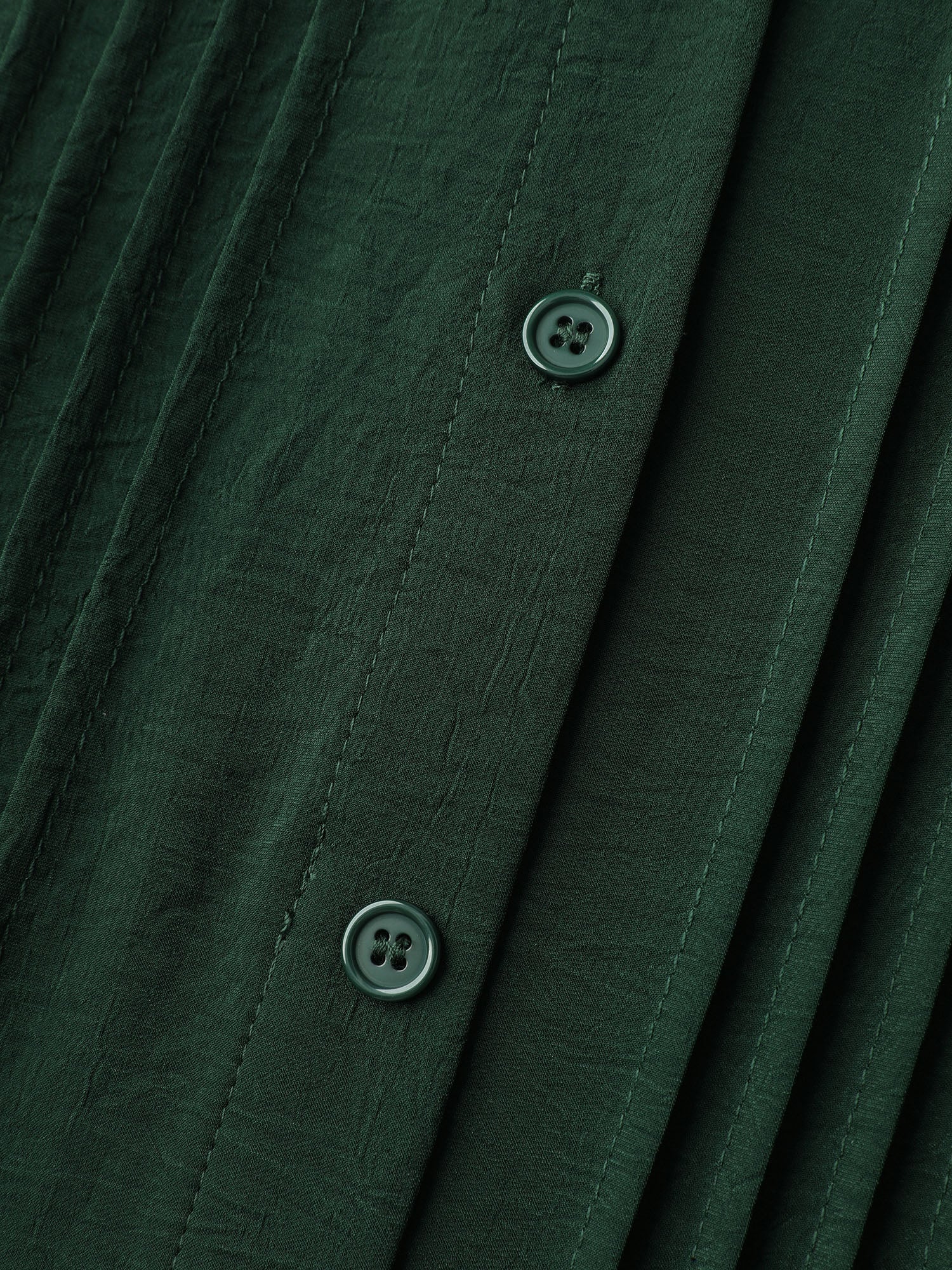 Toothpick Pleat Flowy Solid Blouse - Image 5
