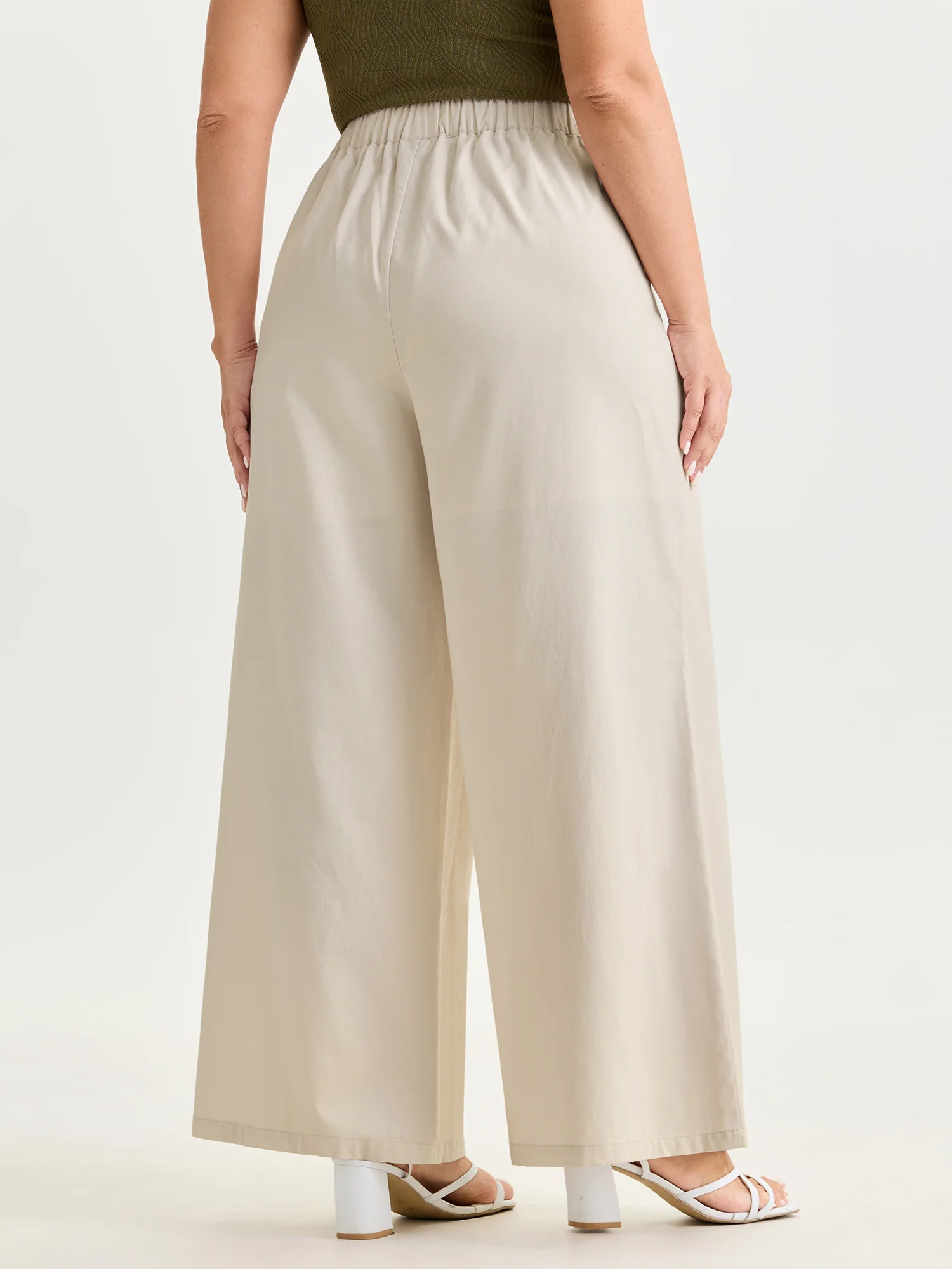 Toothpick Pleat Straight-Fit Plain Pants - Image 5