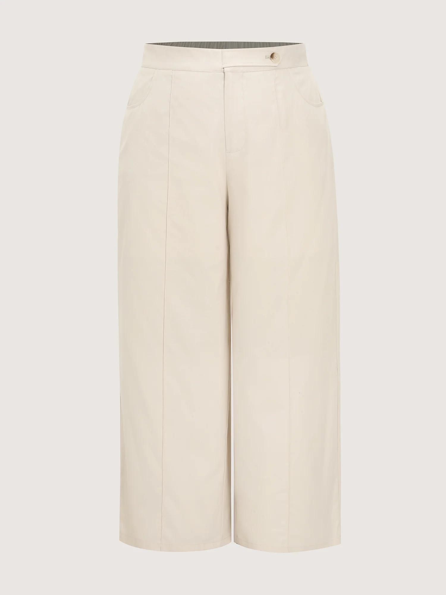 Toothpick Pleat Straight-Fit Plain Pants - Image 8