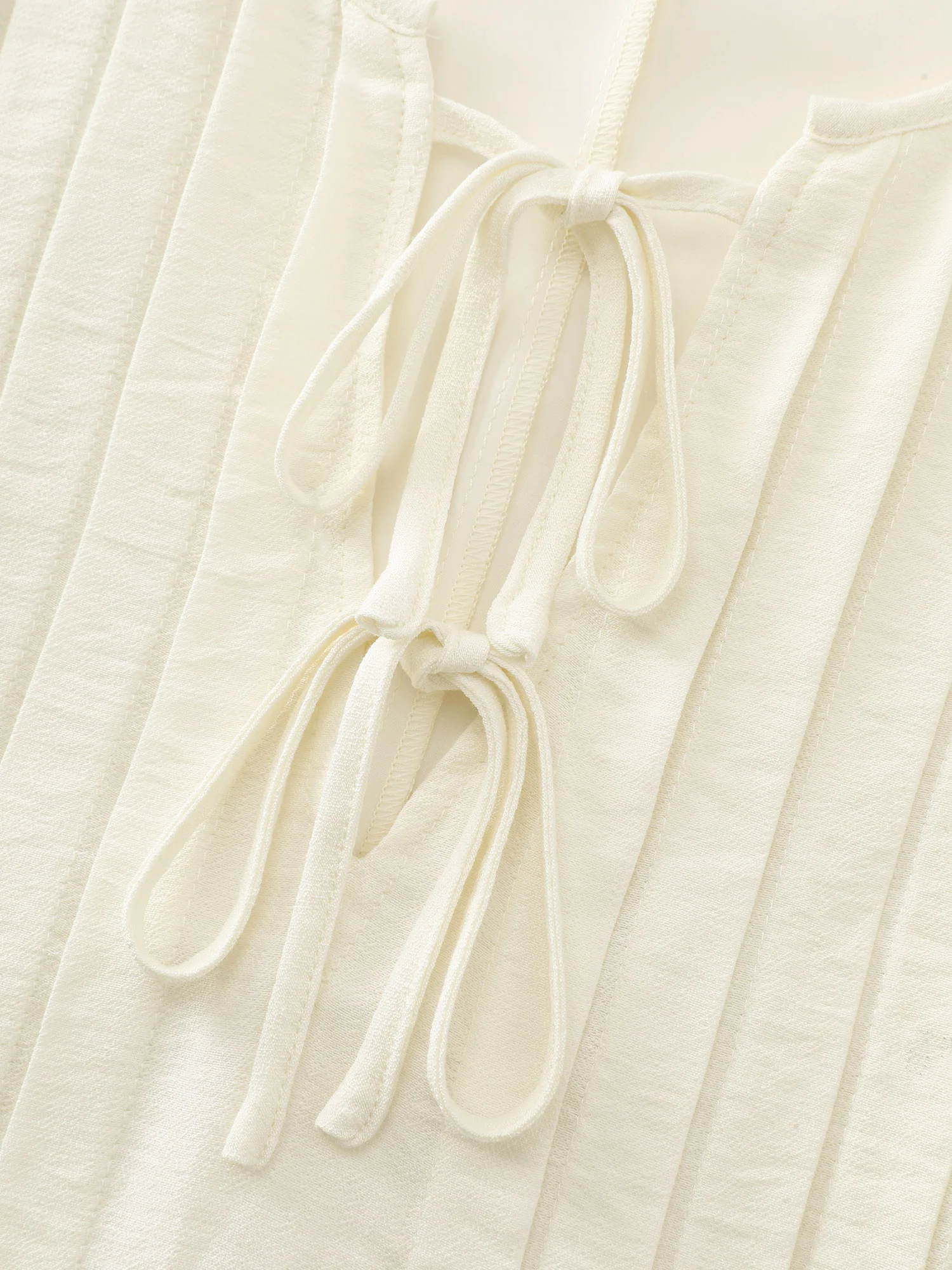 Toothpick Pleated Split Neckline Midi Dress - Image 5