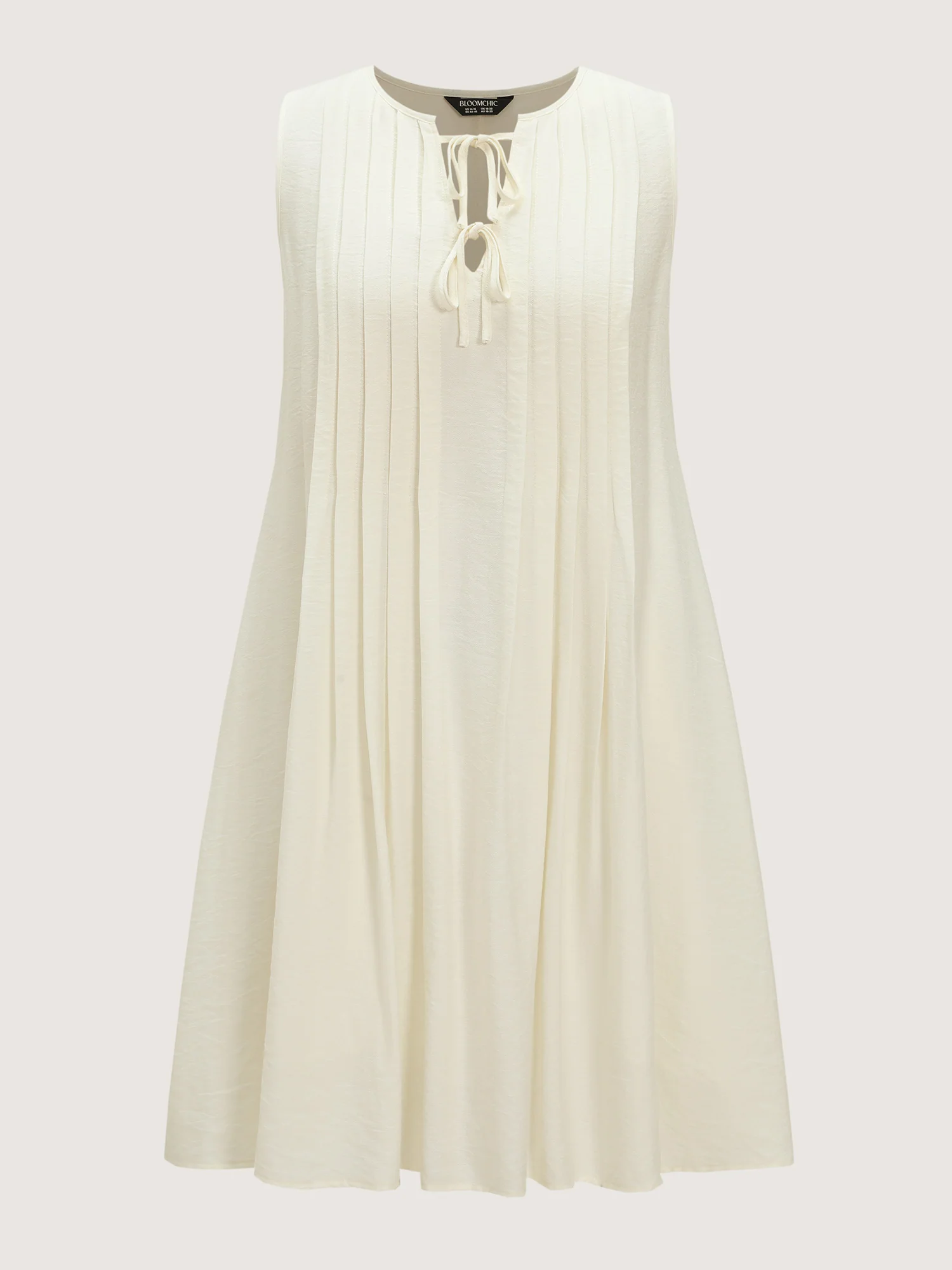 Toothpick Pleated Split Neckline Midi Dress - Image 7