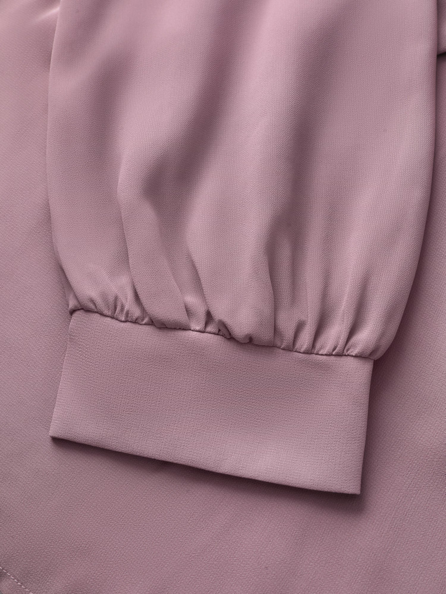 Toothpick Pleats Neck-Tie Sheer Blouse - Image 7