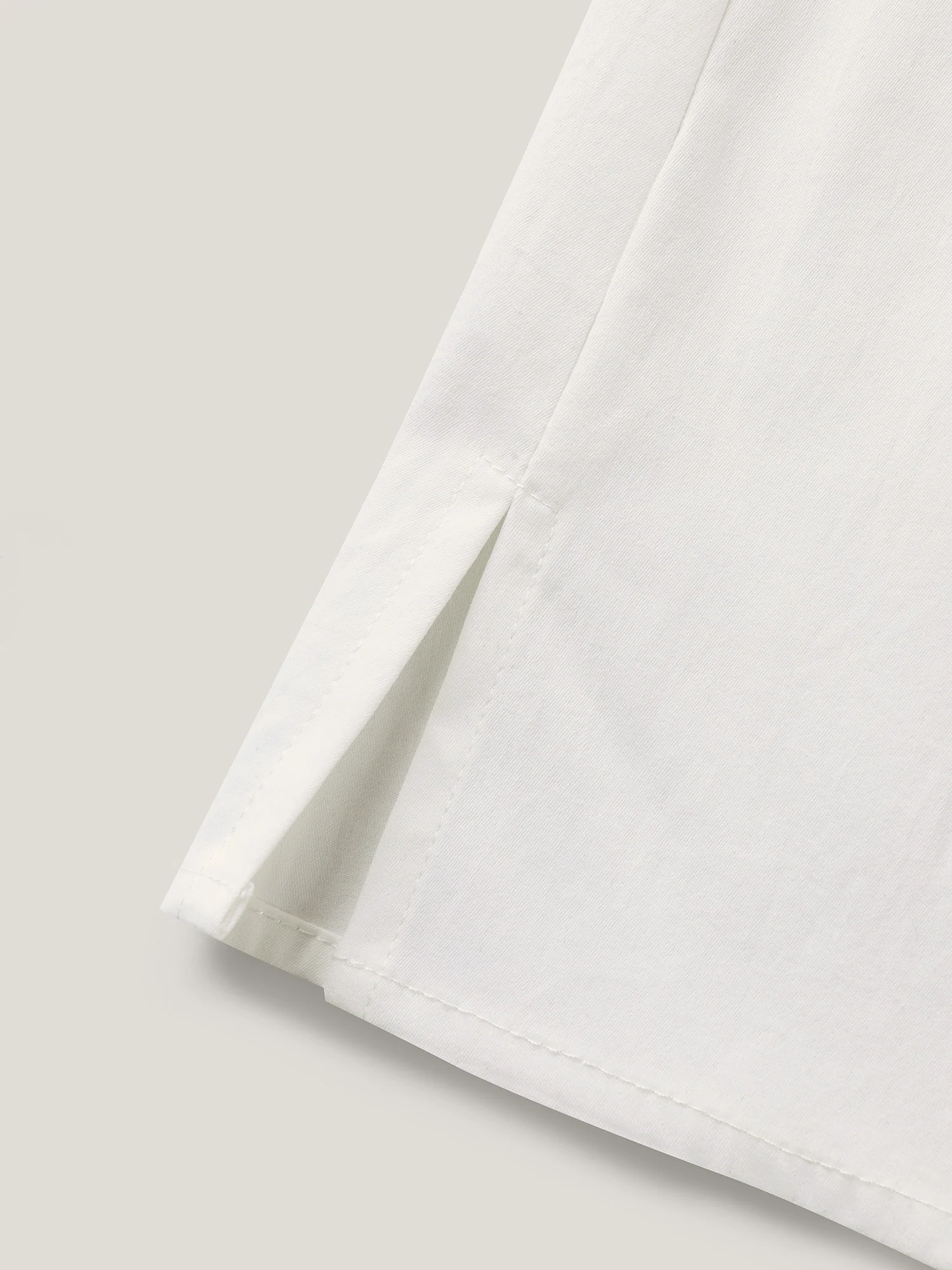 Toothpick Pleats Notched Collar Solid Blouse - Image 6