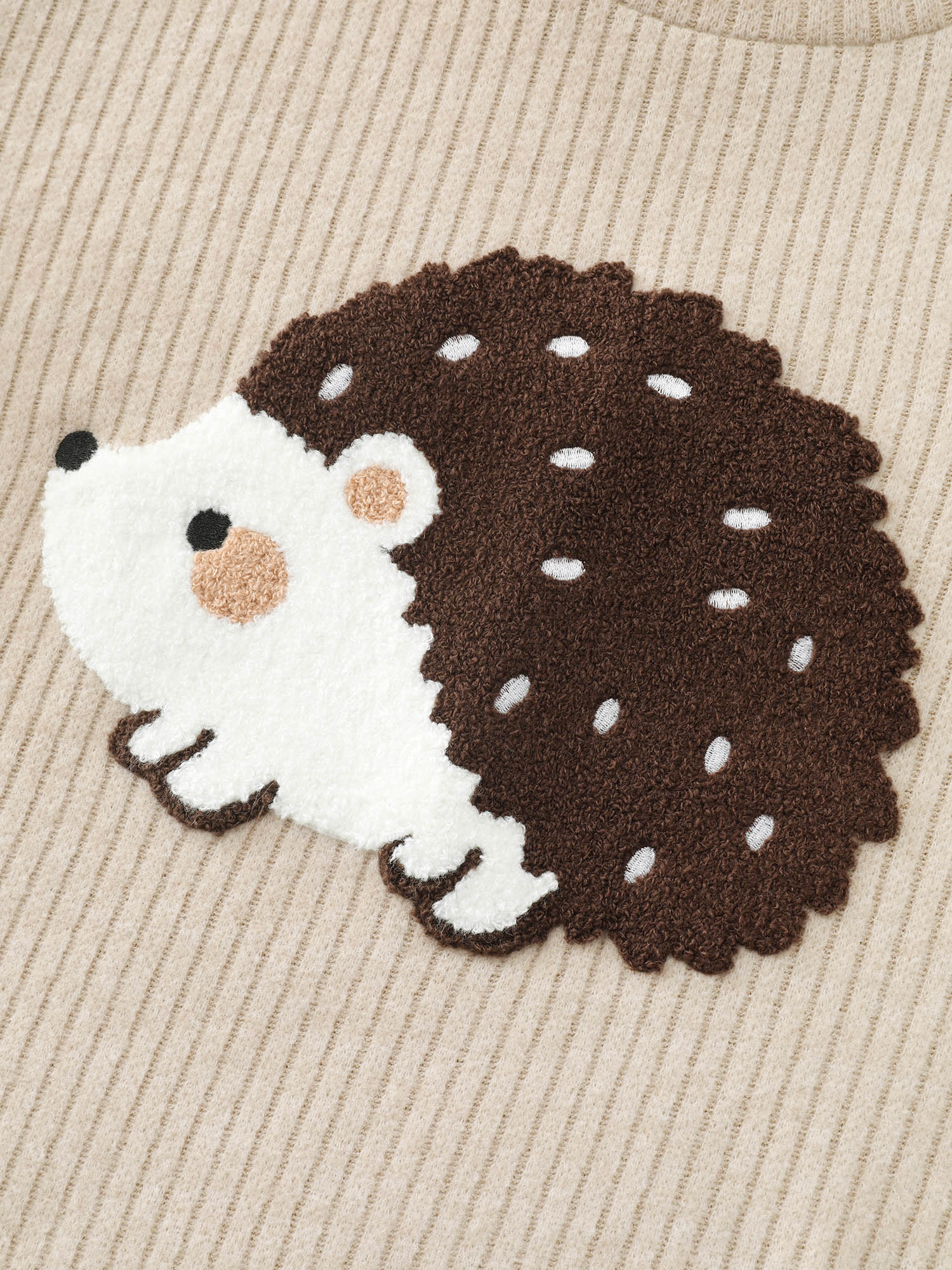 Towel Embroidered Cozy Animal Print Sweatshirt - Image 5