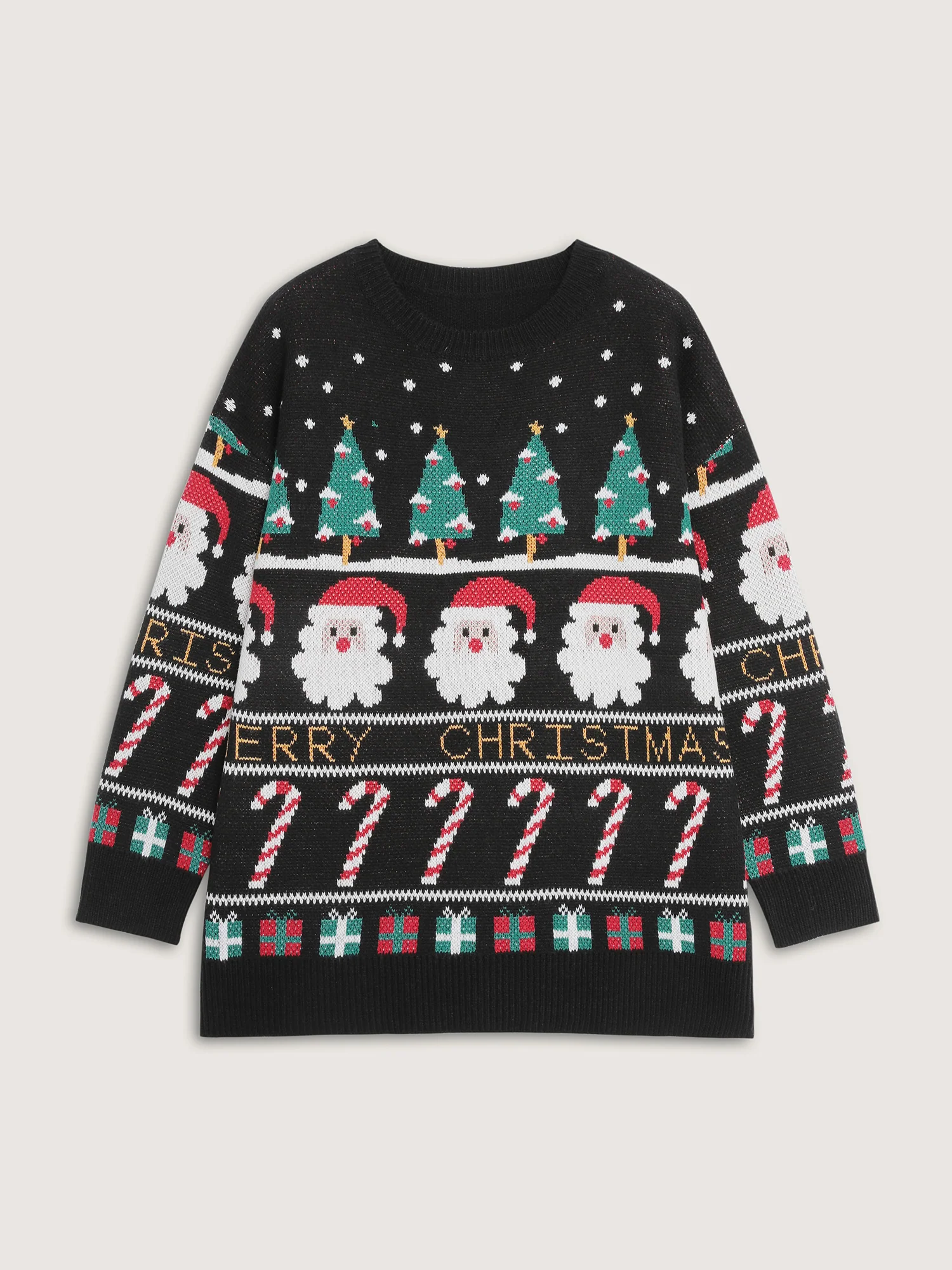Tree Holiday Candy Jacquard Pullover - Image 7