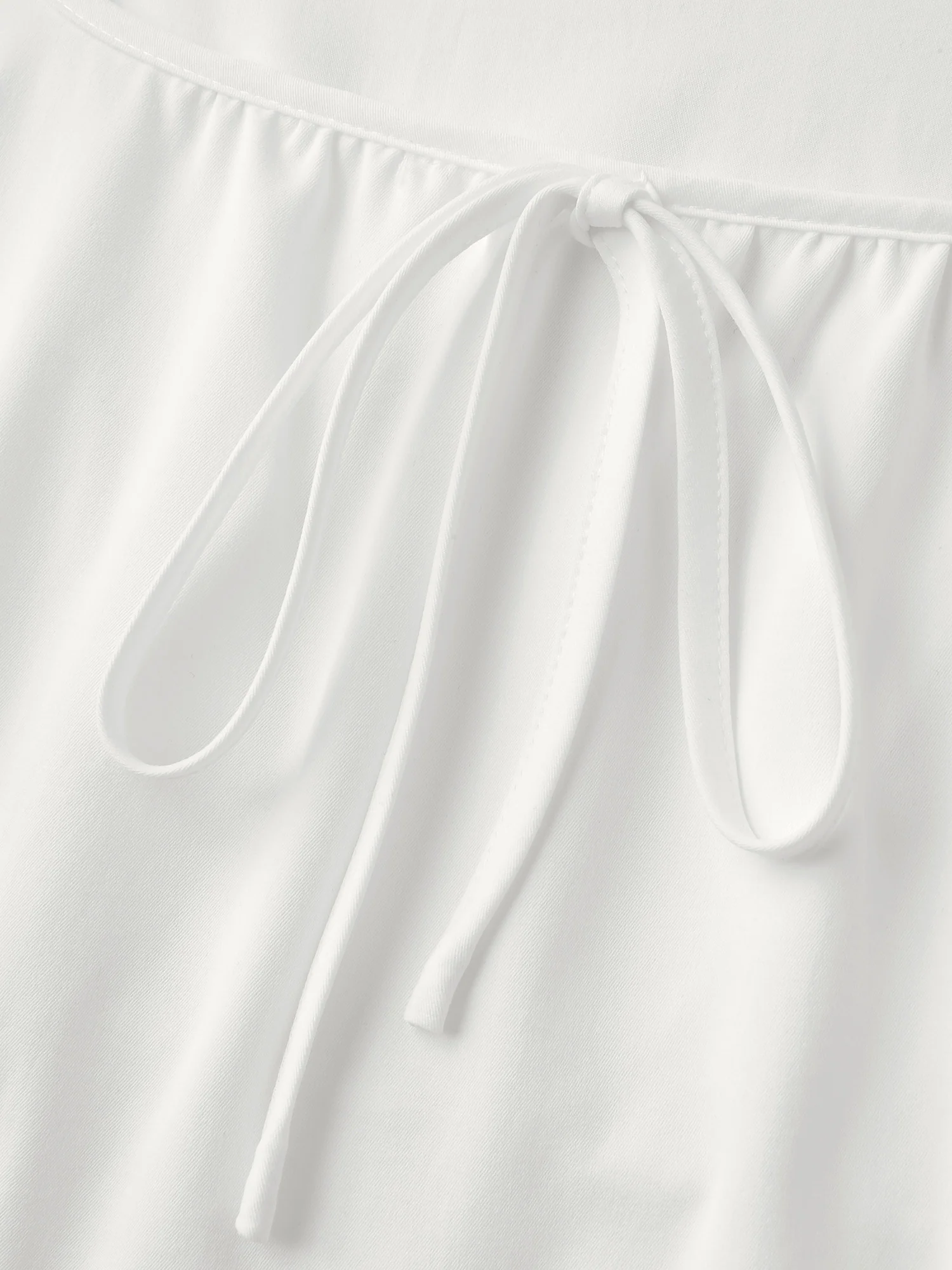 Triangular Cinched-Waist A-Line Midi Dress - Image 6