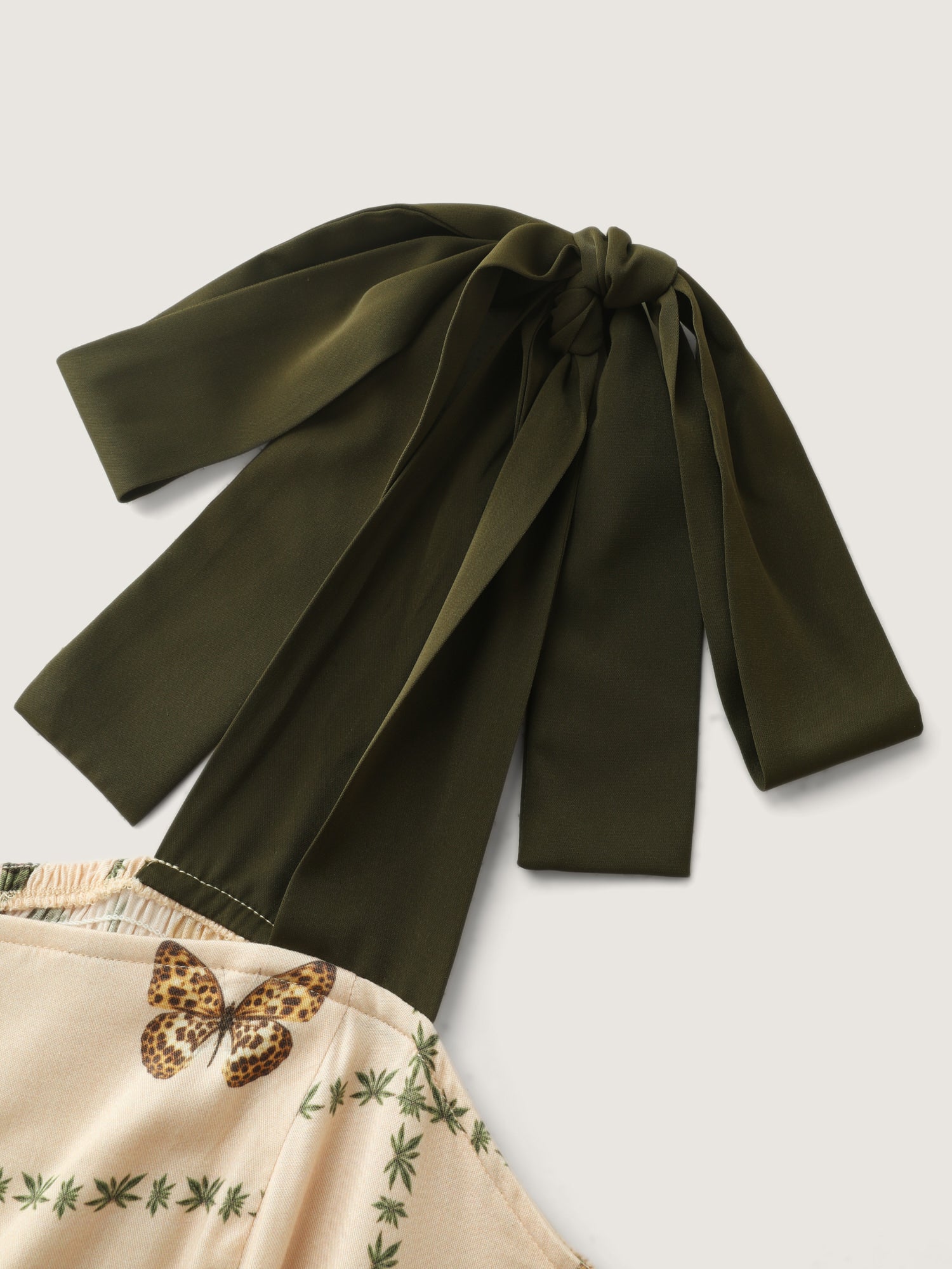Tropical Collage Print Shoulder Tie Maxi Dress - Image 5