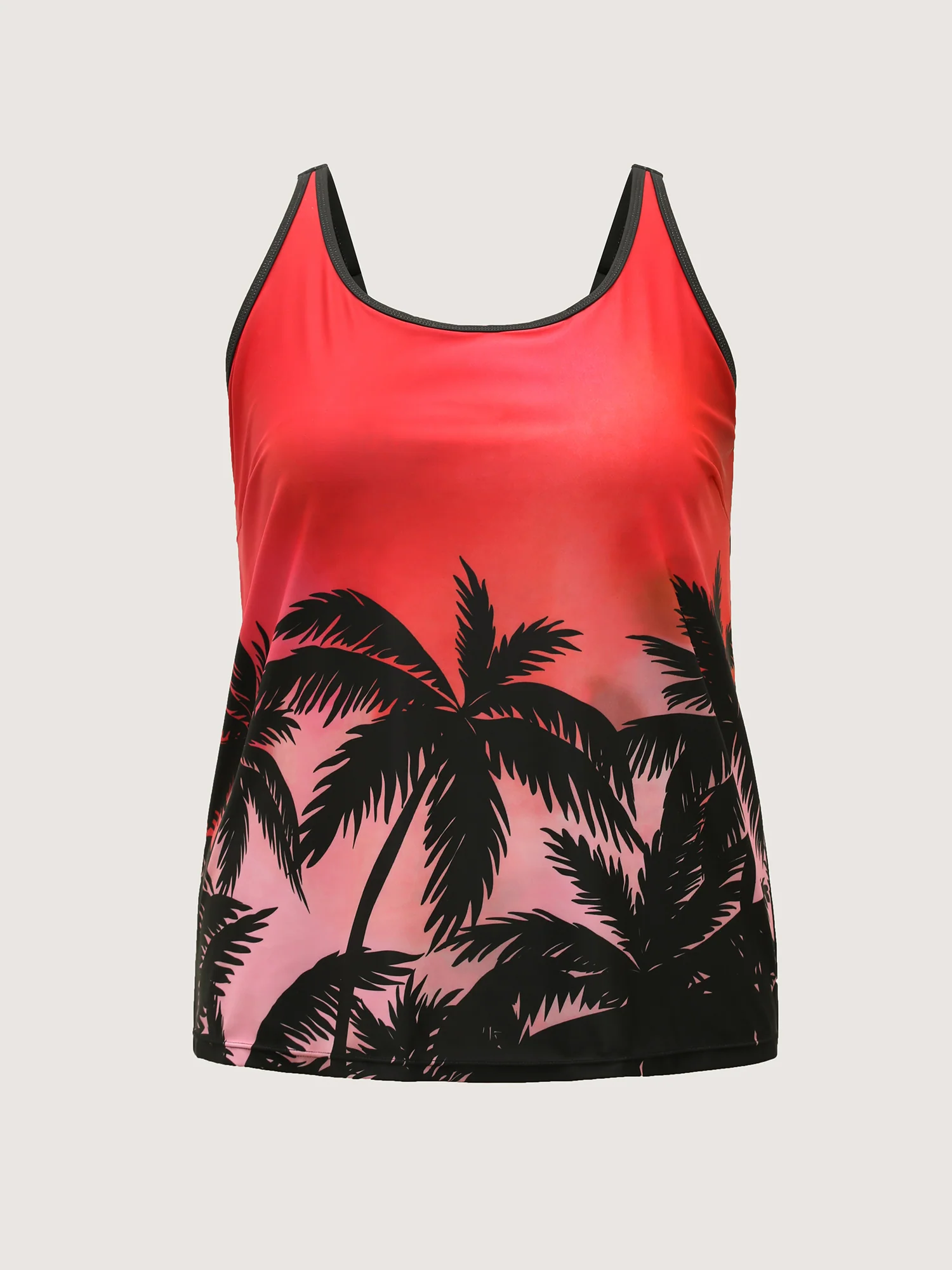 Tropical Color Contrast Swim Top - Image 7