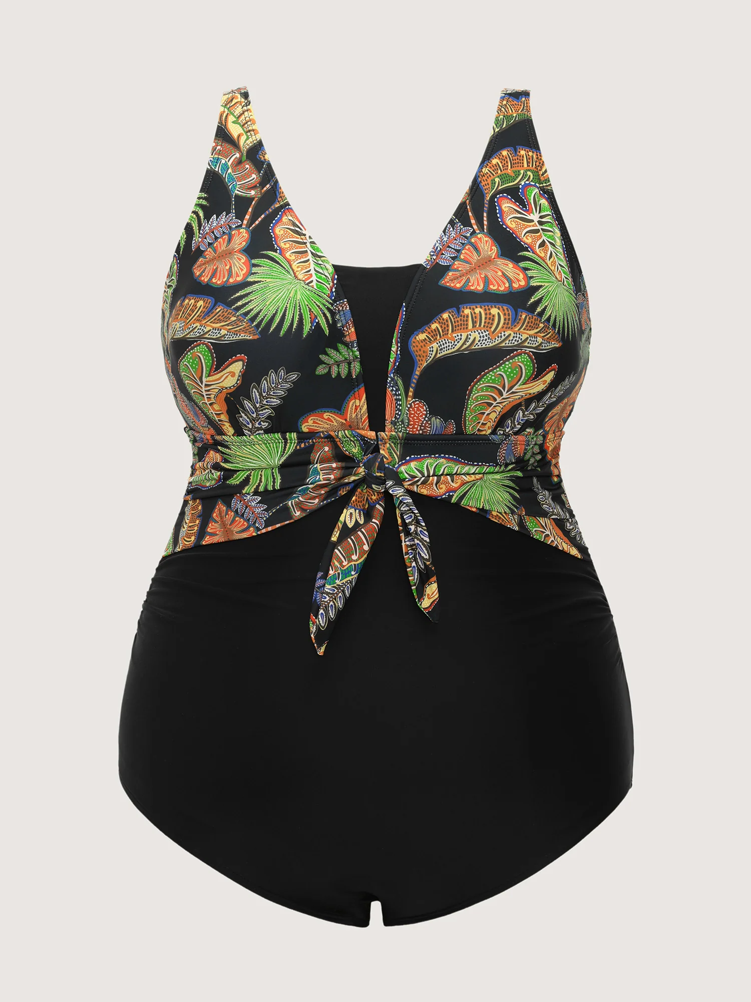 Tropical Escape Layered One-Piece Swimsuit - Image 7
