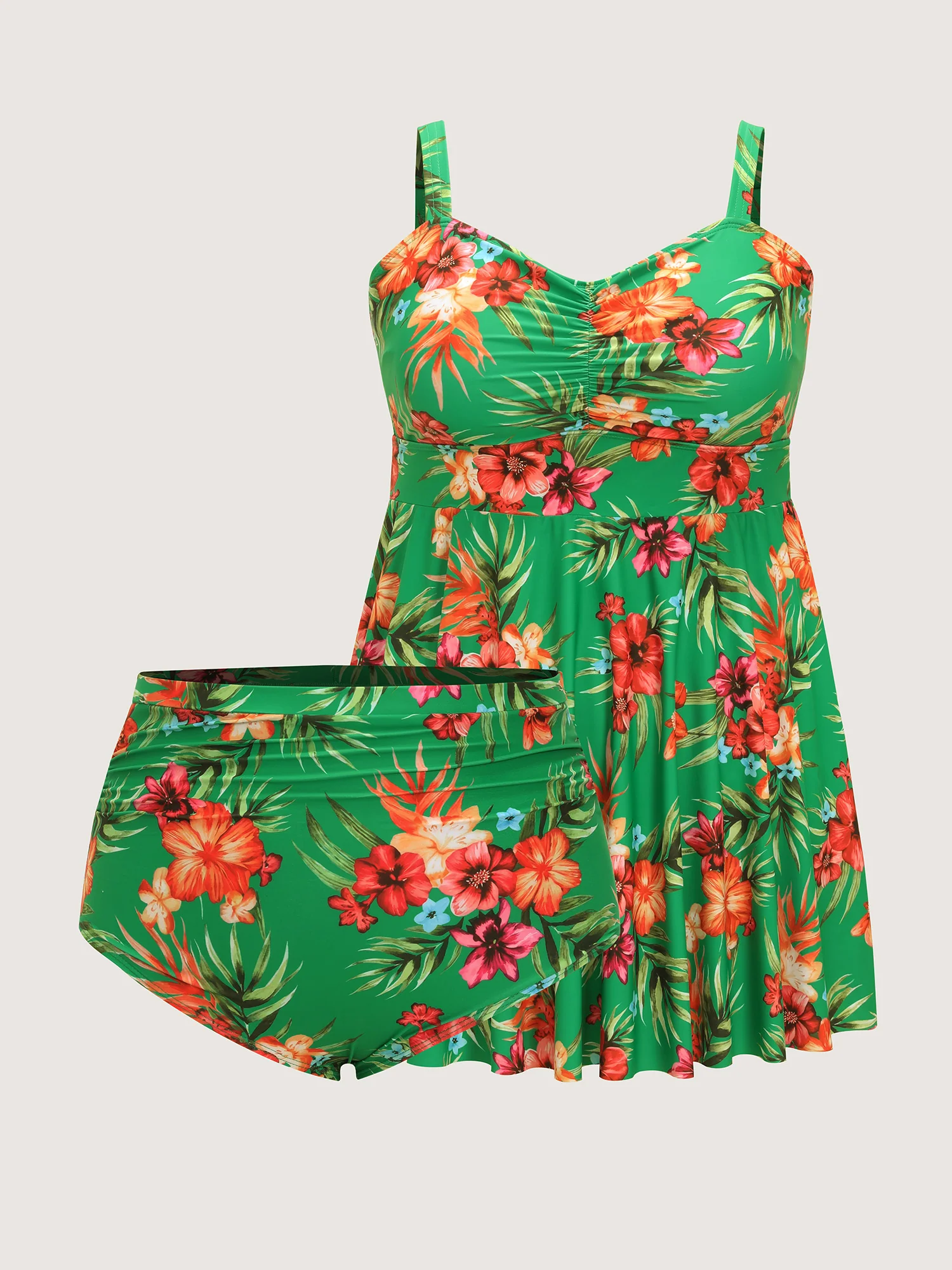 Tropical Escape Pockets Swim Dress - Image 7