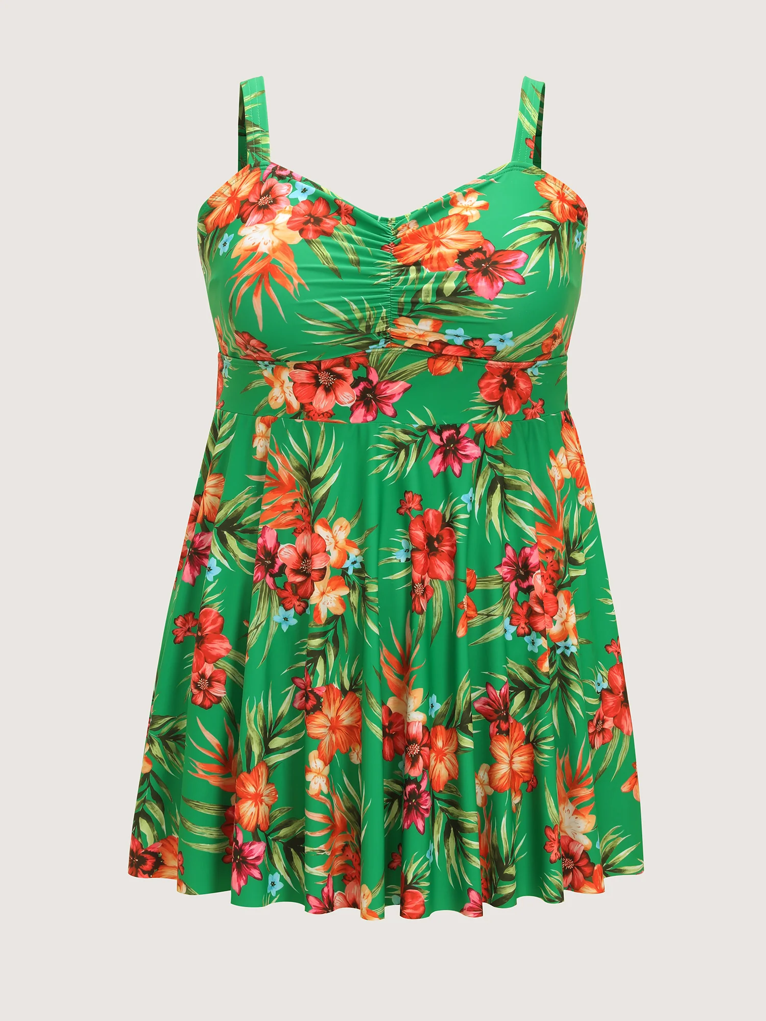 Tropical Escape Pockets Swim Dress - Image 8
