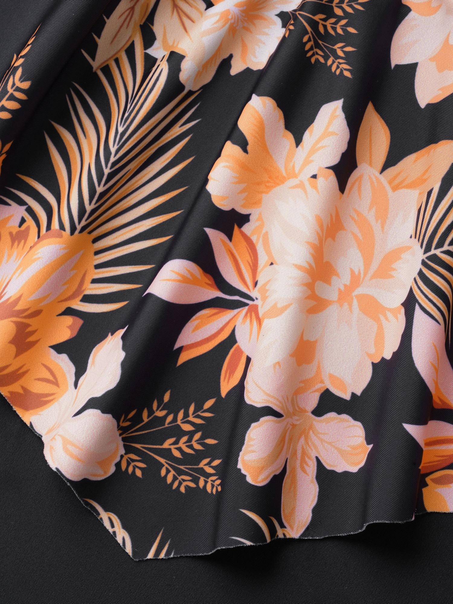 Tropical Floral Flared One-Piece Swimsuit - Image 5