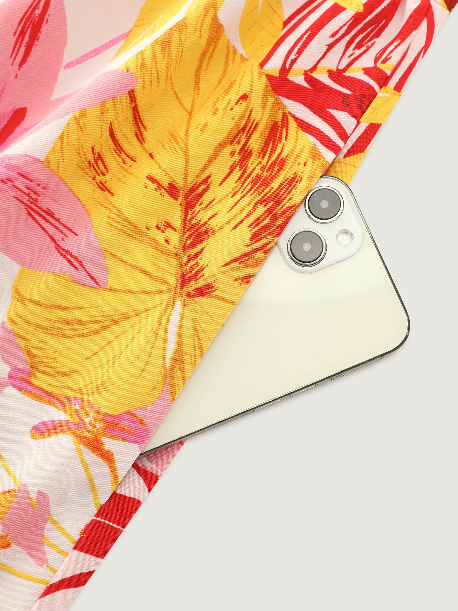 Tropical Floral Print Cut-Out Midi Dress - Image 6
