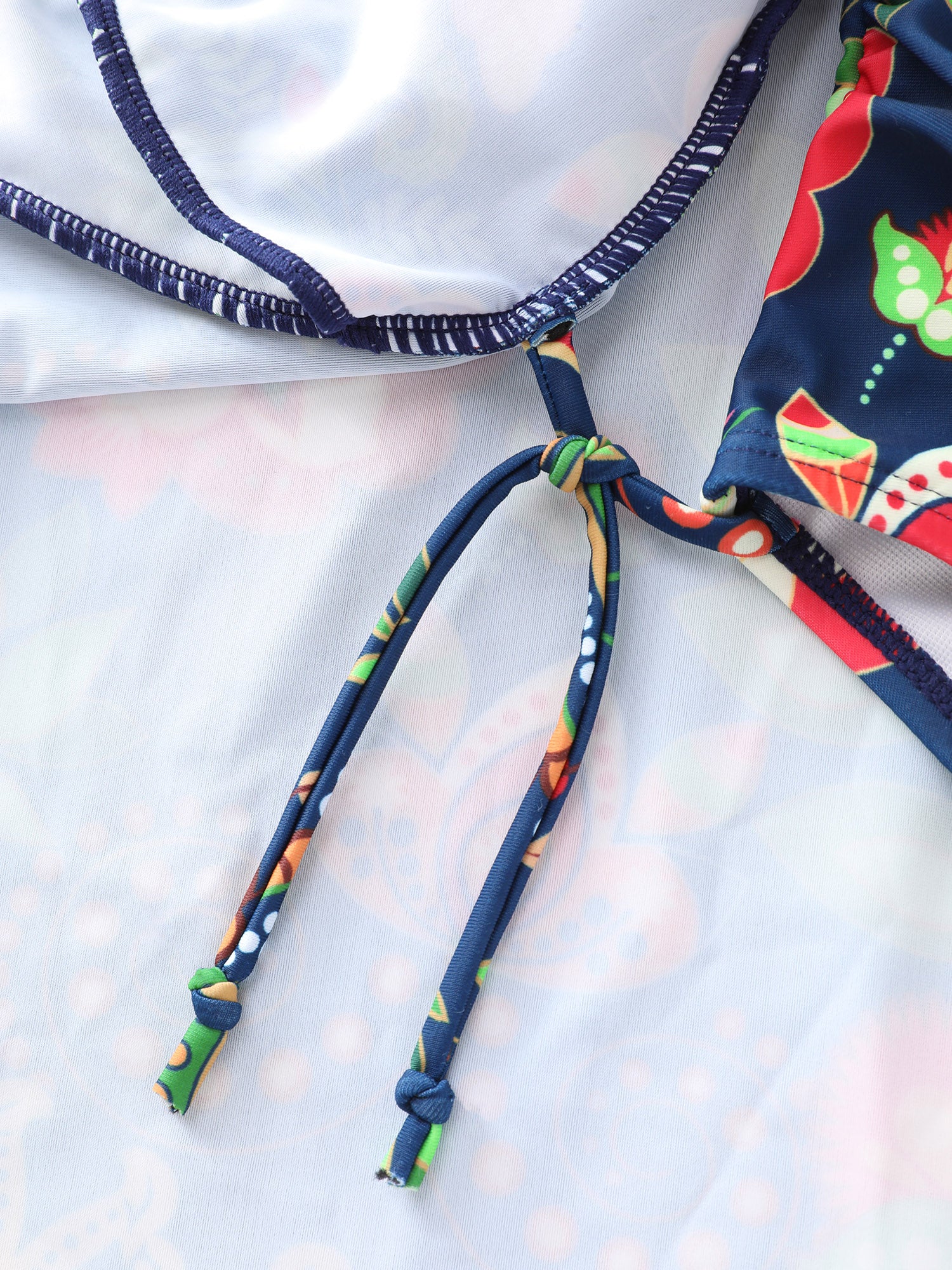 Tropical Floral Print Pockets Swim Dress - Image 8