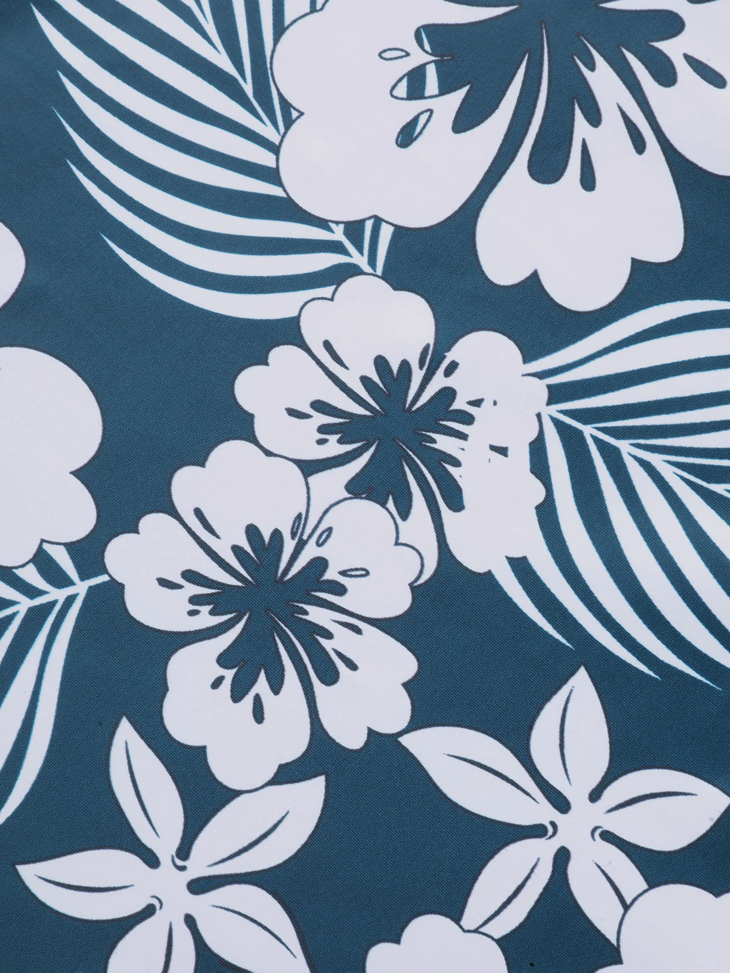 Tropical Flower Print Gathered One-Piece Swimsuit - Image 8