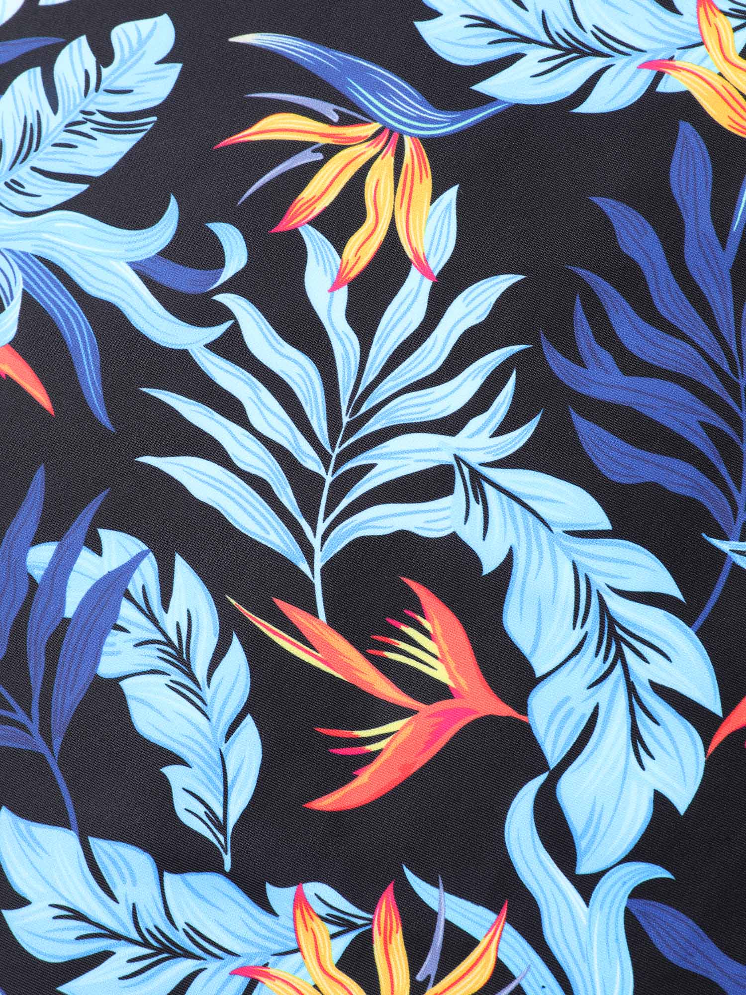Tropical Leaf Fit Flare Swim Dress - Image 10