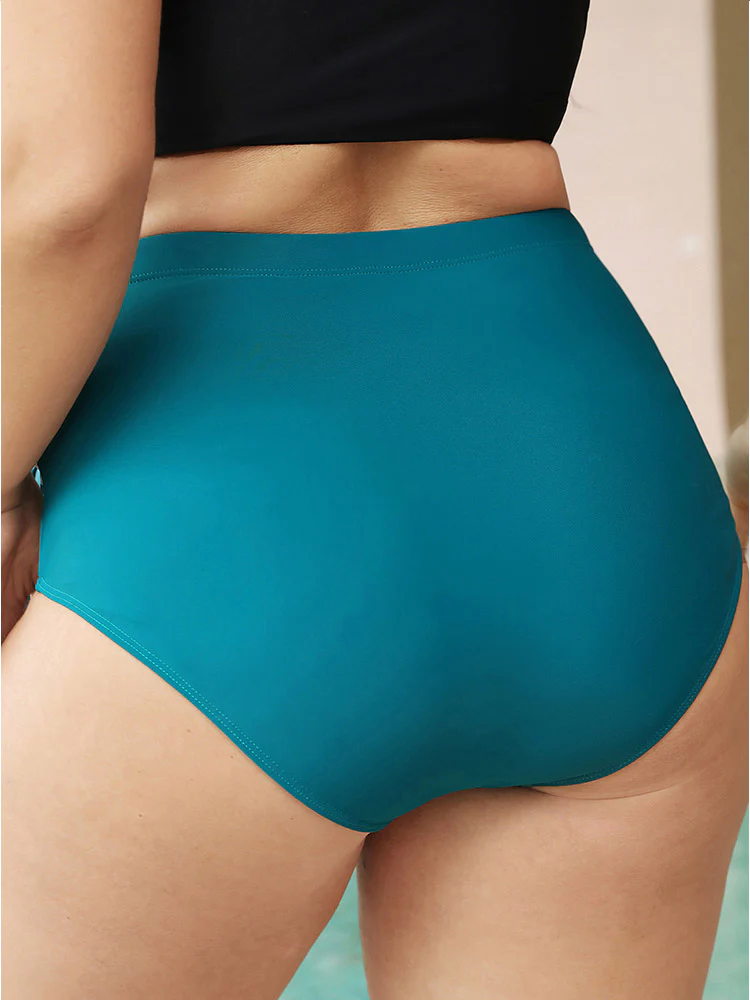 Tropical Patchwork Knotted Front Bikini Bottom - Image 2