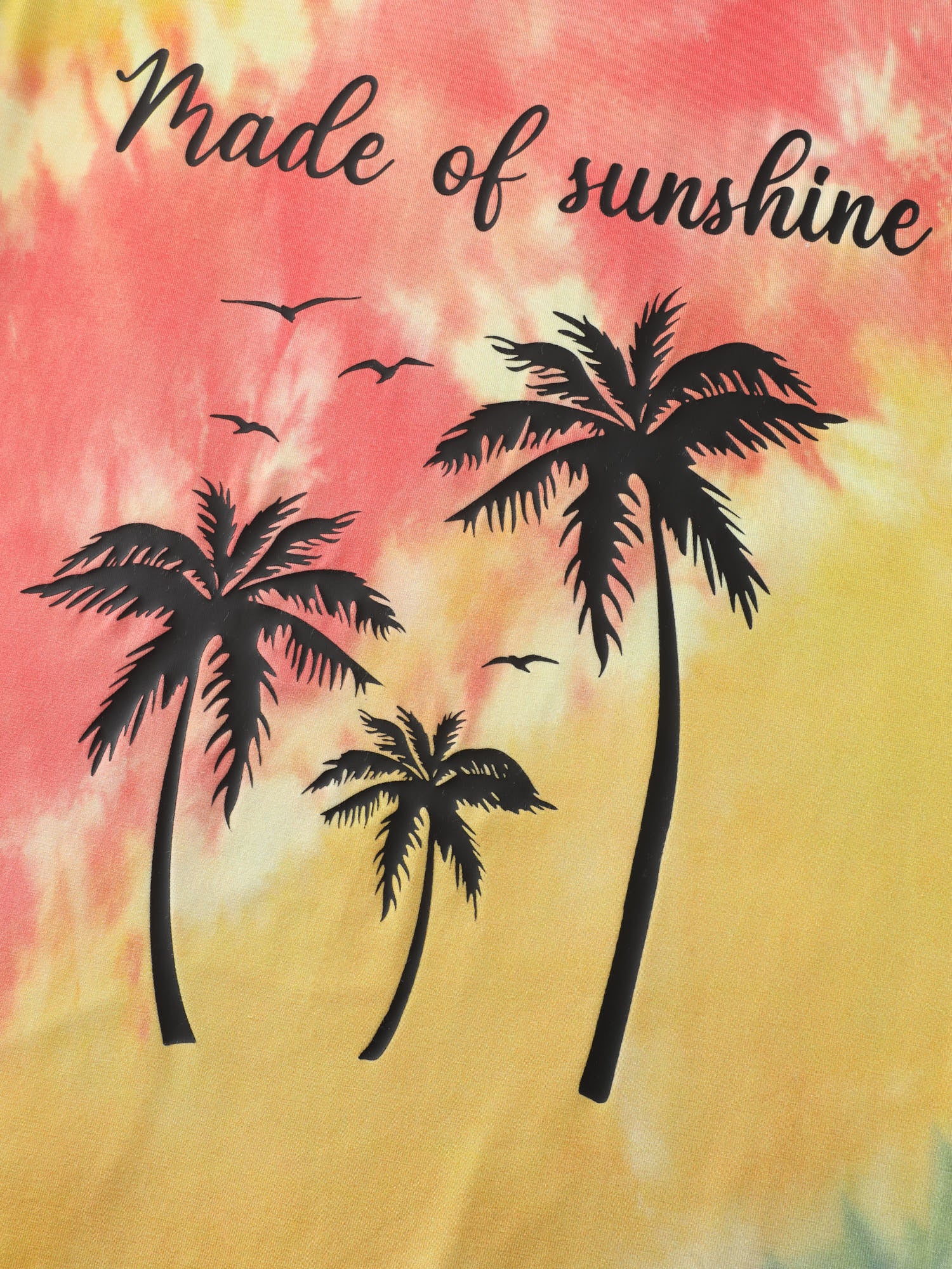 Tropical Pattern Color Gradient T-Shirt - Image 5