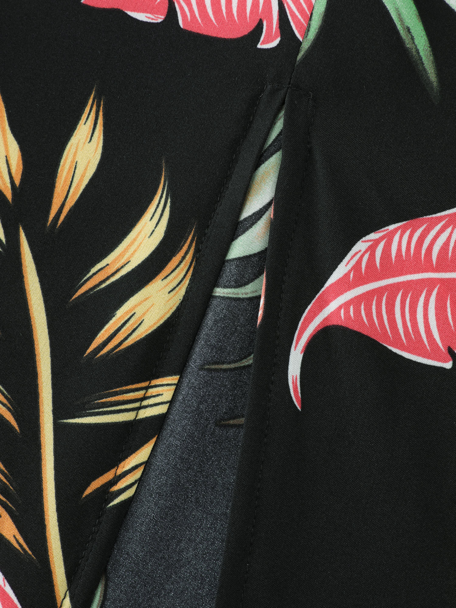 Tropical Pattern Off-Shoulder Maxi Dress - Image 5