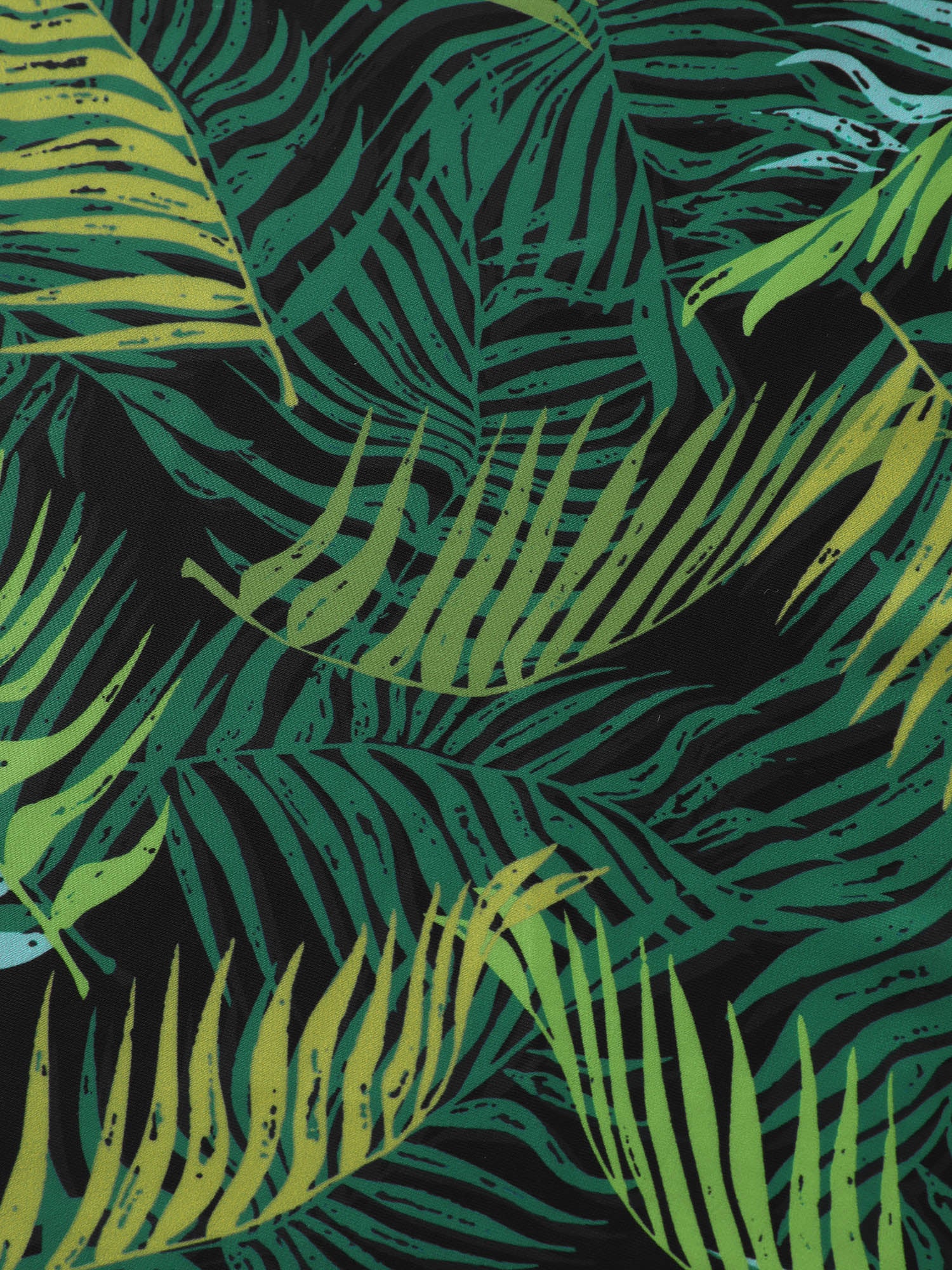 Tropical Plant Colorblock Pocket Swim Dress - Image 14