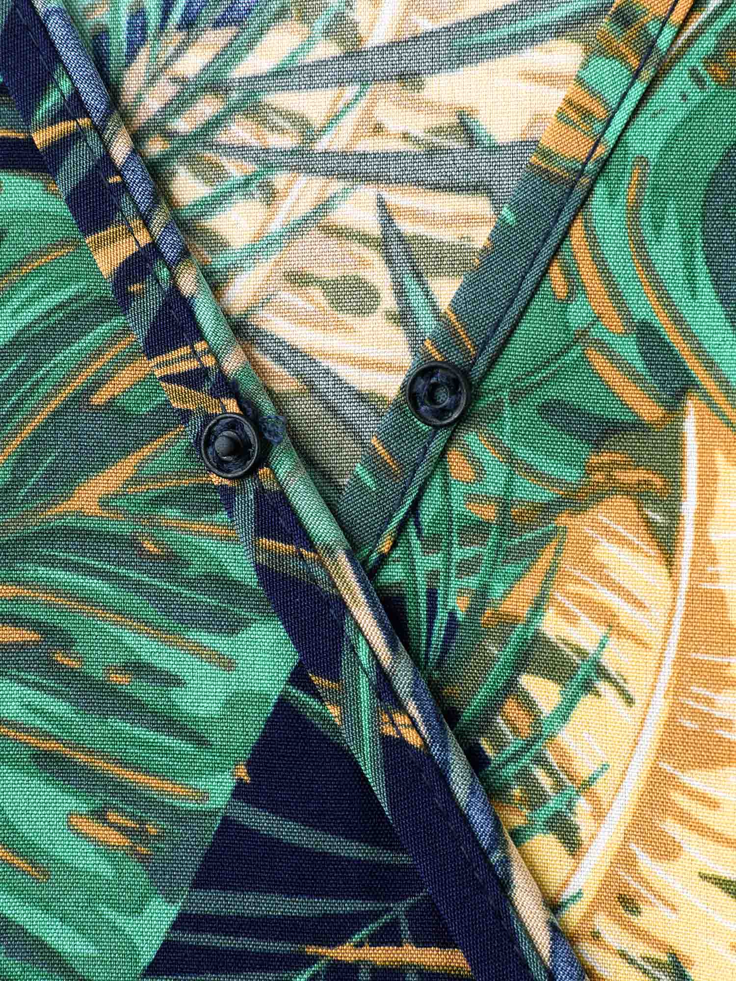 Tropical Print Belted Pocket Midi Dress - Image 6
