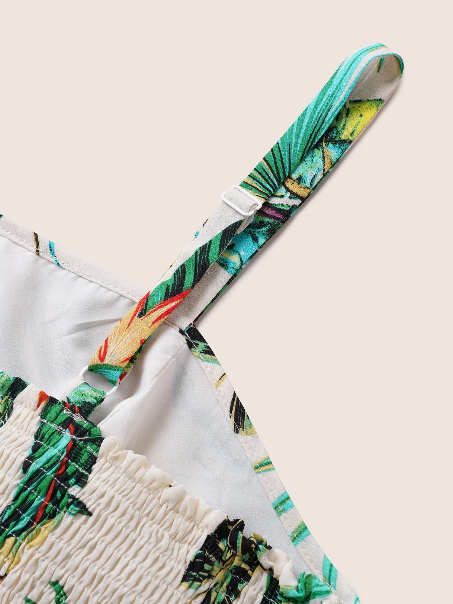 Tropical Breeze Shirred Cami Pajama Top - Image 5