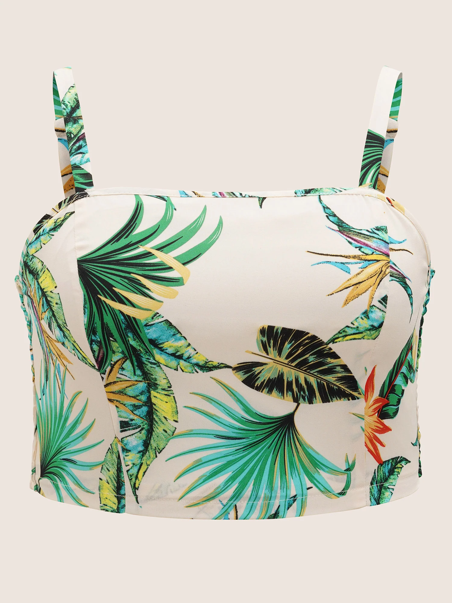 Tropical Breeze Shirred Cami Pajama Top - Image 7
