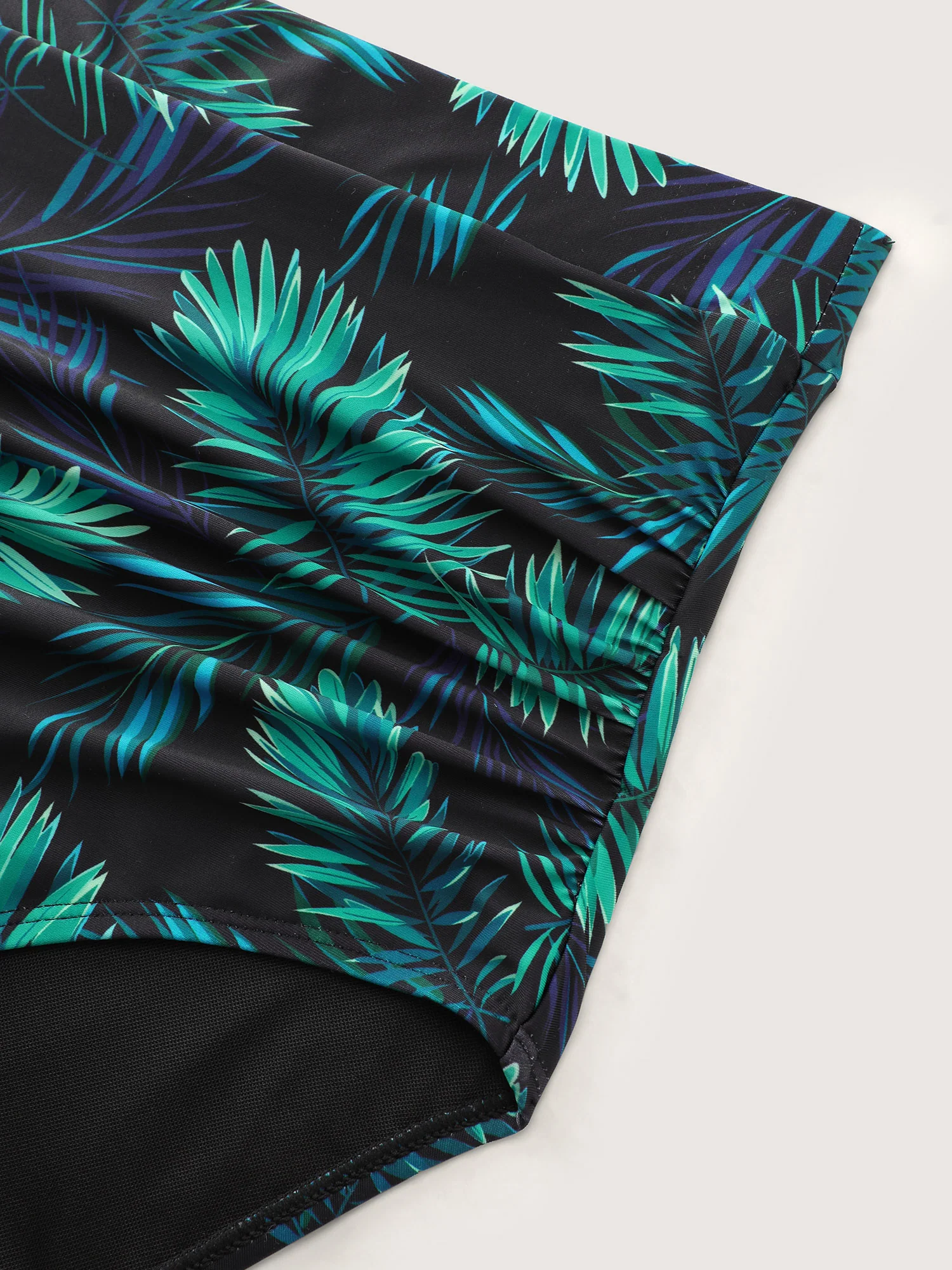Tropical Print High-Waisted Swim Bottoms - Image 5