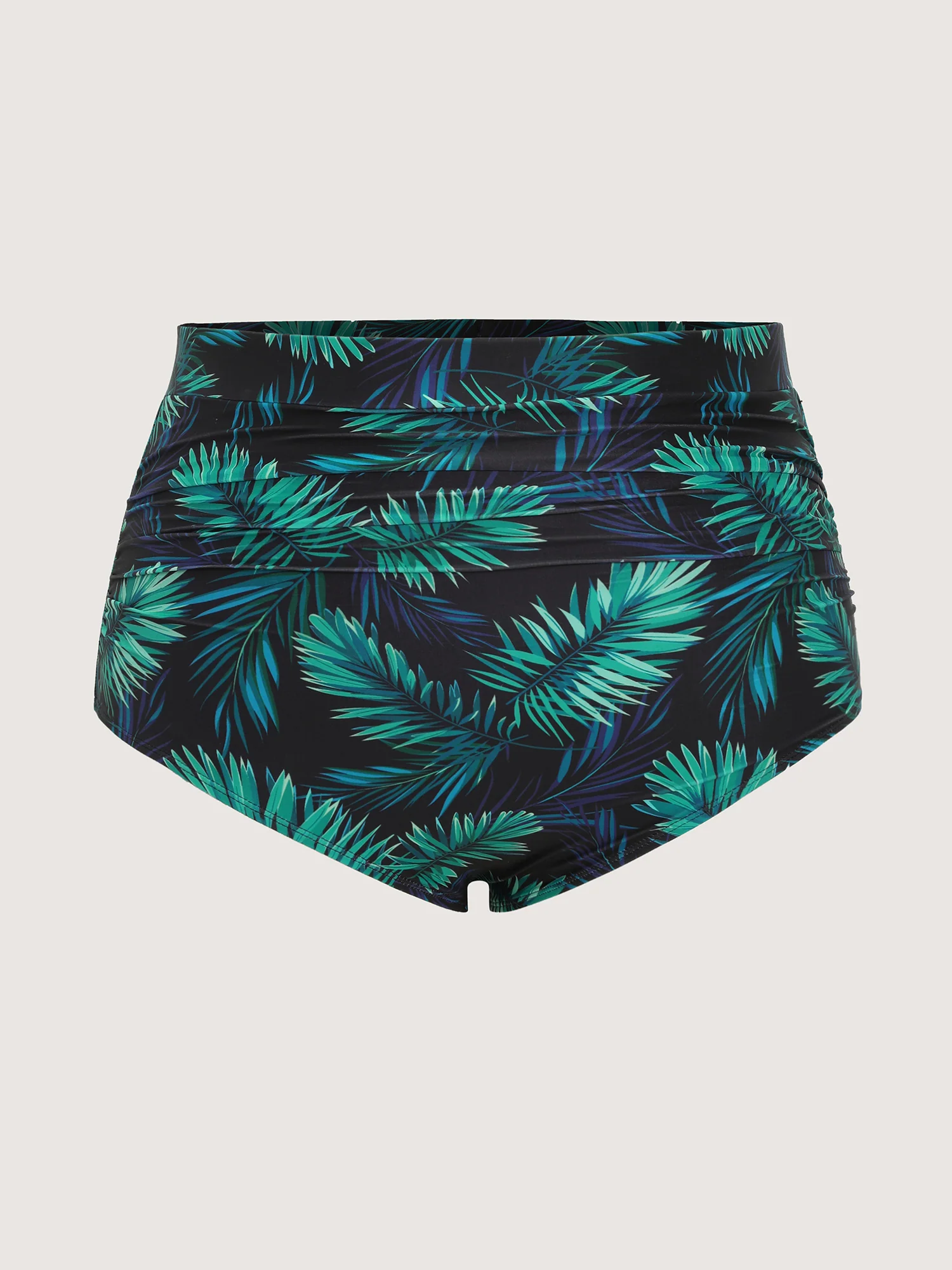 Tropical Print High-Waisted Swim Bottoms - Image 6