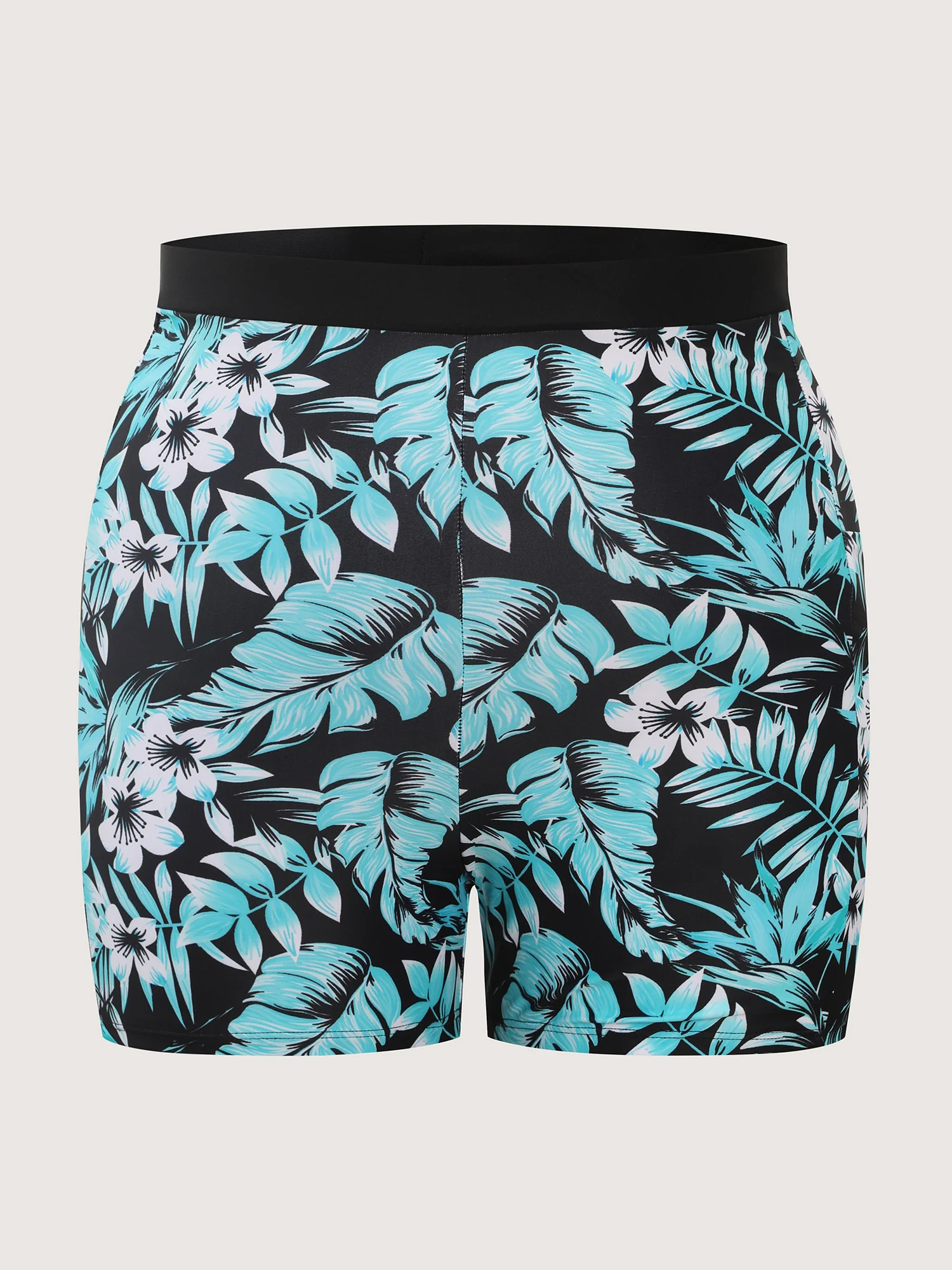 Tropical Print Pockets Swim Shorts - Image 6