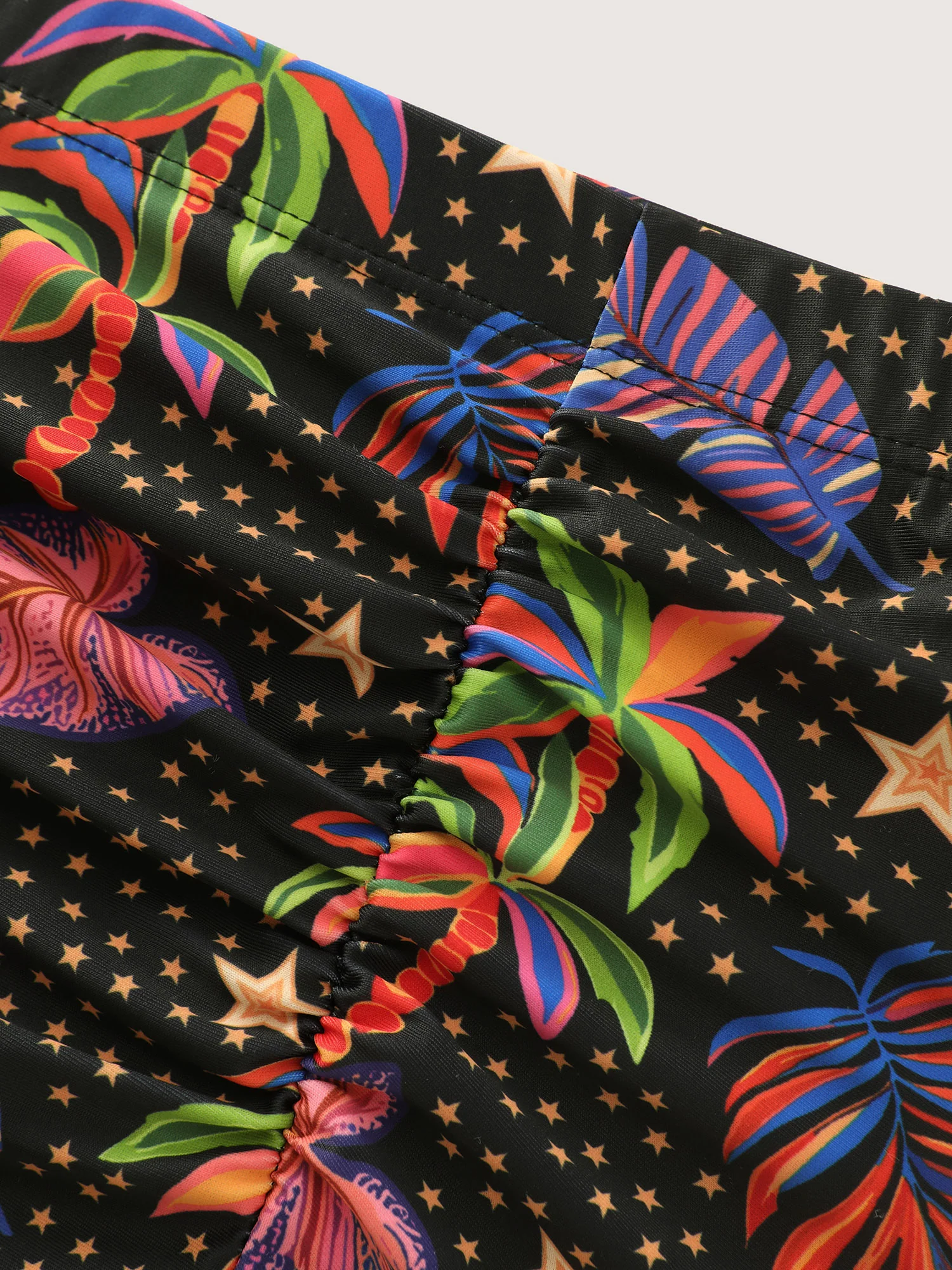 Tropical Print Skinny-Fit Bikini Bottoms - Image 5