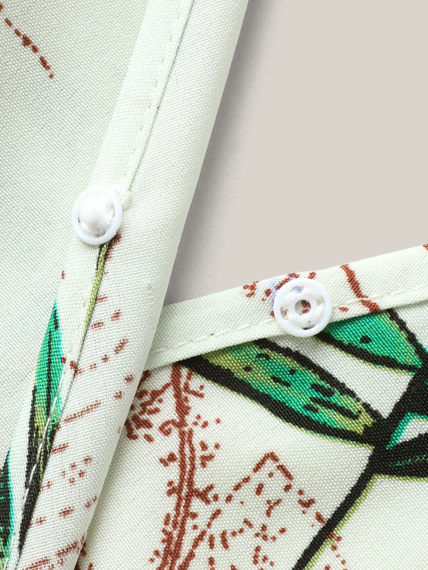 Tropical Print Surplice Neck Back Tie Jumpsuit - Image 6