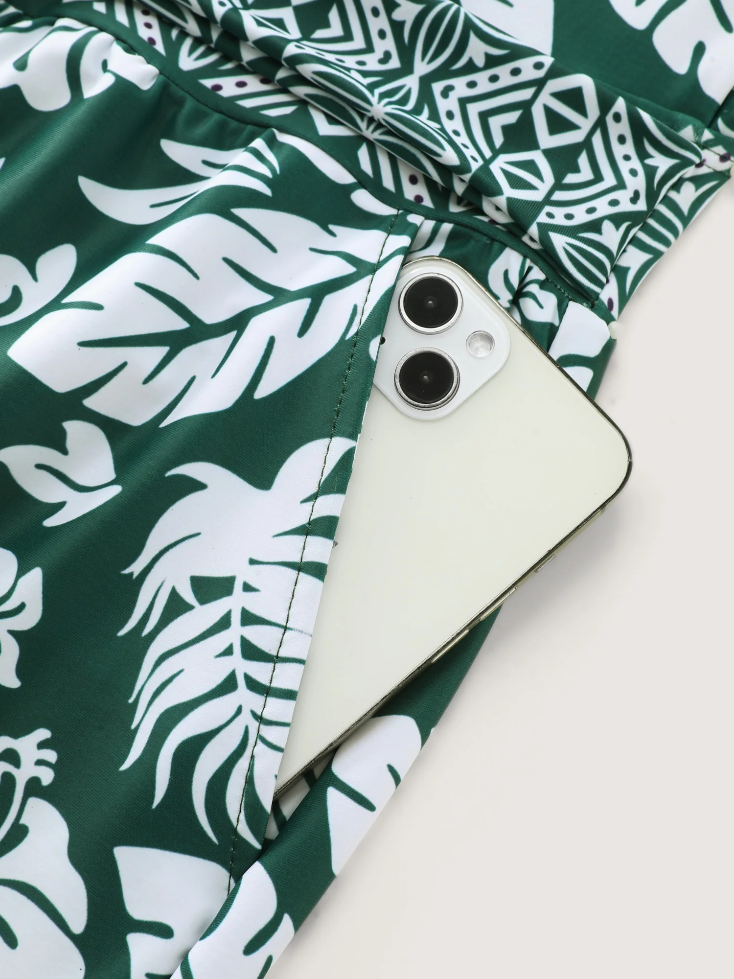 Tropical Print Waist-Tie One-Piece Swimsuit - Image 6