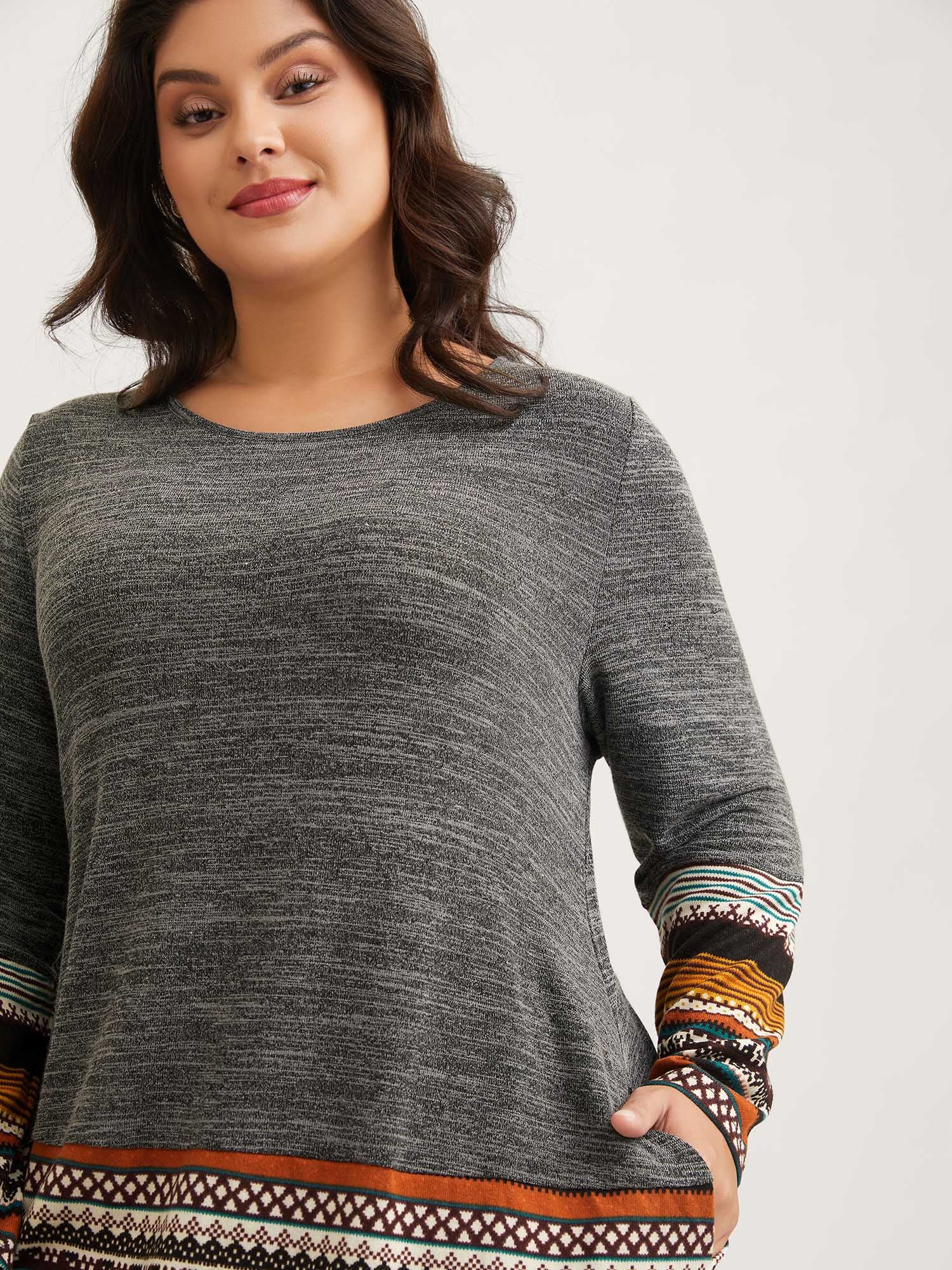 Tunic Boho Print Pocket T-shirt - Image 10