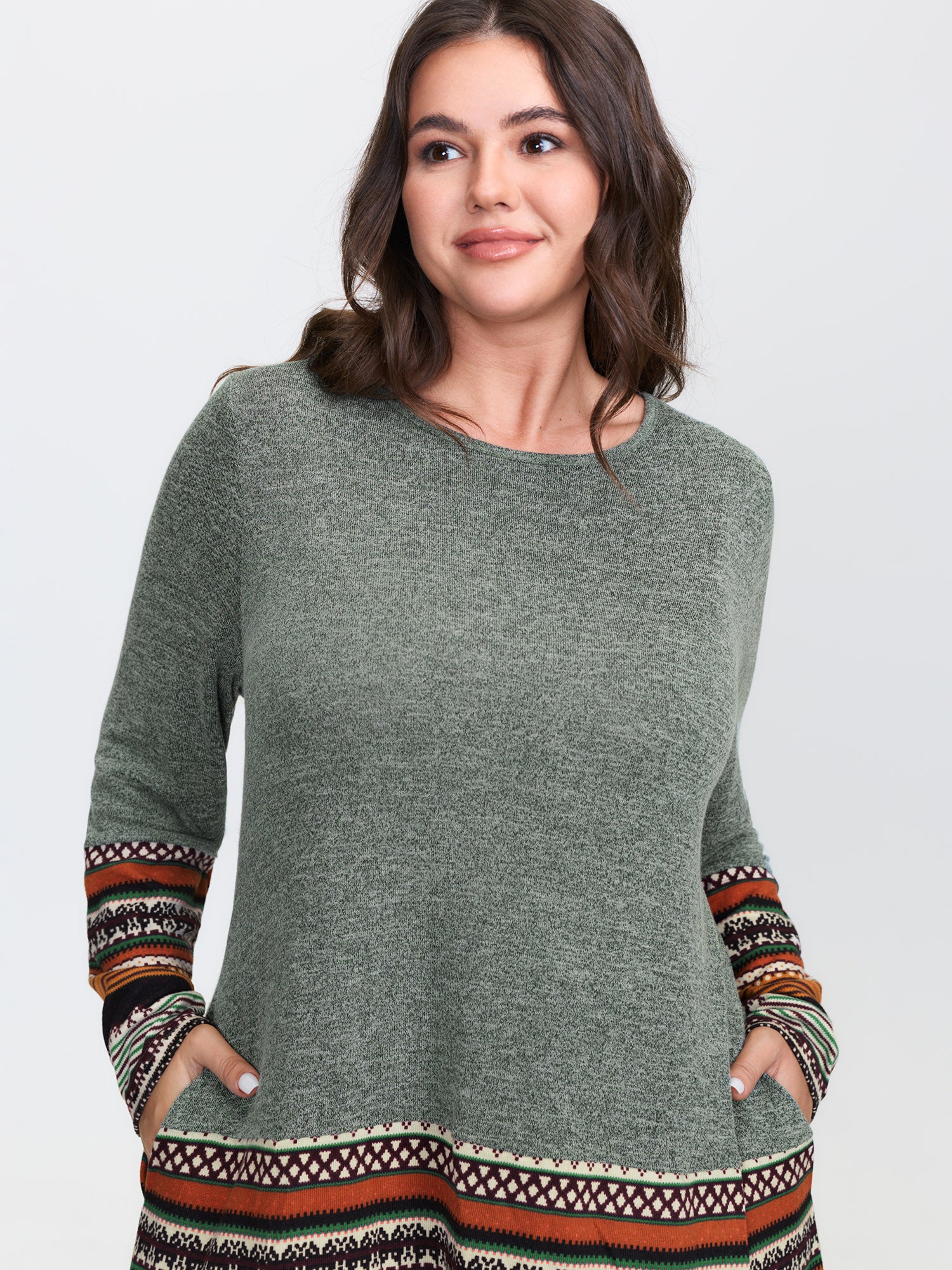 Tunic Boho Print Pocket T-shirt - Image 16